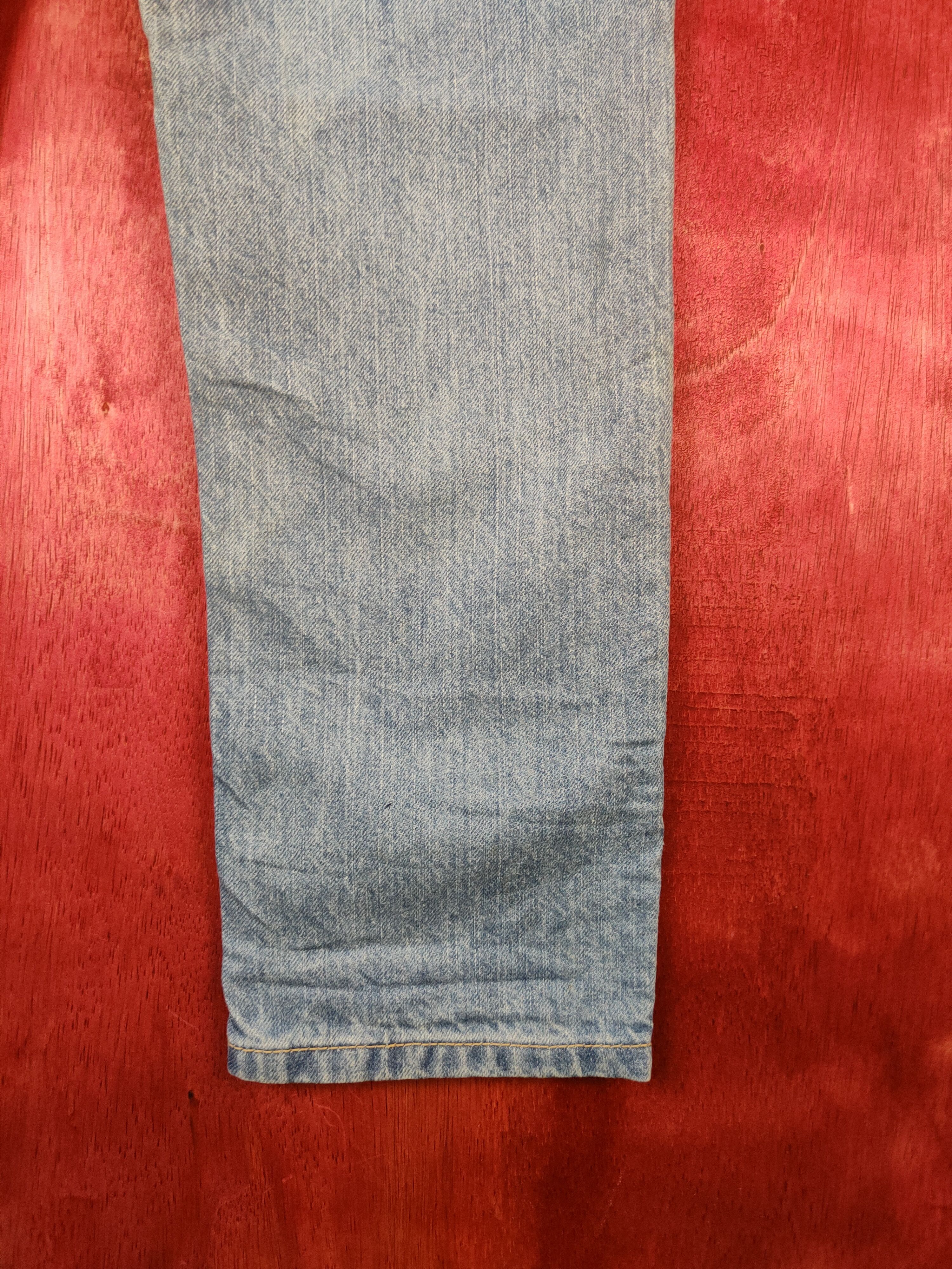 Japanese Brand Colza Blue Denim Distressed Denim #5965 Size 30" / US 8 / IT 44 - 11 Thumbnail