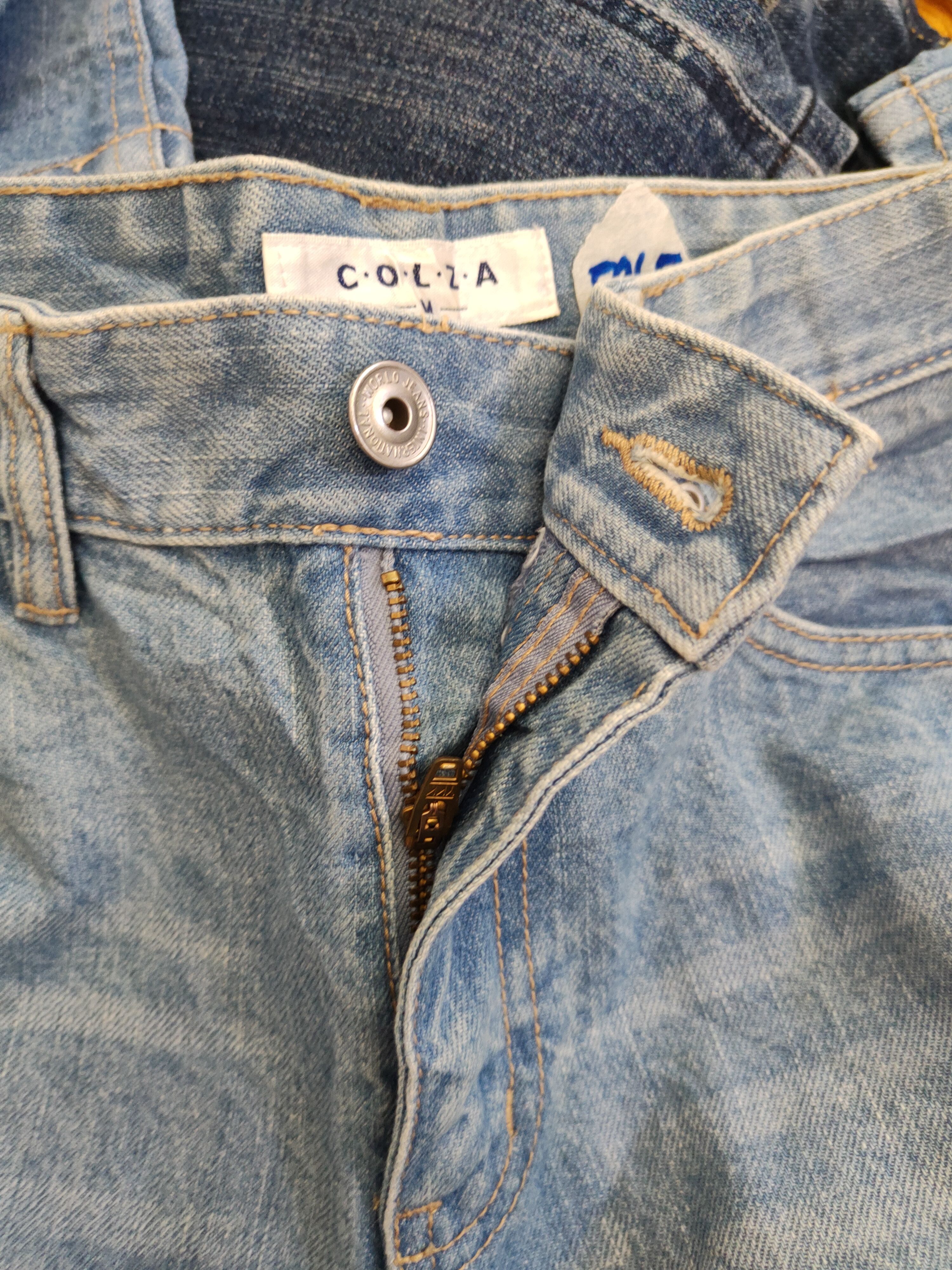 Japanese Brand Colza Blue Denim Distressed Denim #5965 Size 30" / US 8 / IT 44 - 12 Thumbnail