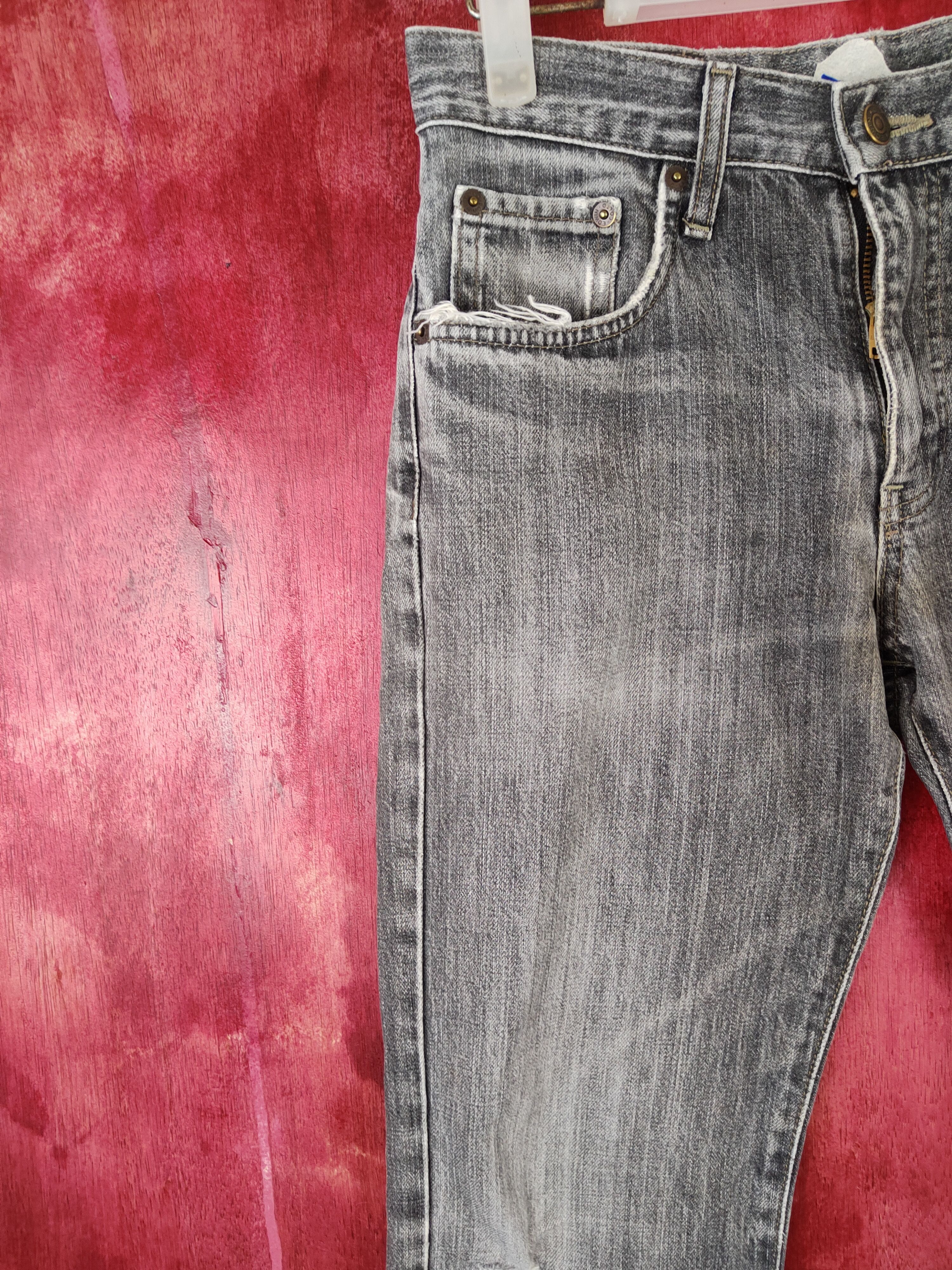 Edwin × Japanese Brand Edwin Faded Distressed Denim #5959 Size US 28 / EU 44 - 3 Thumbnail