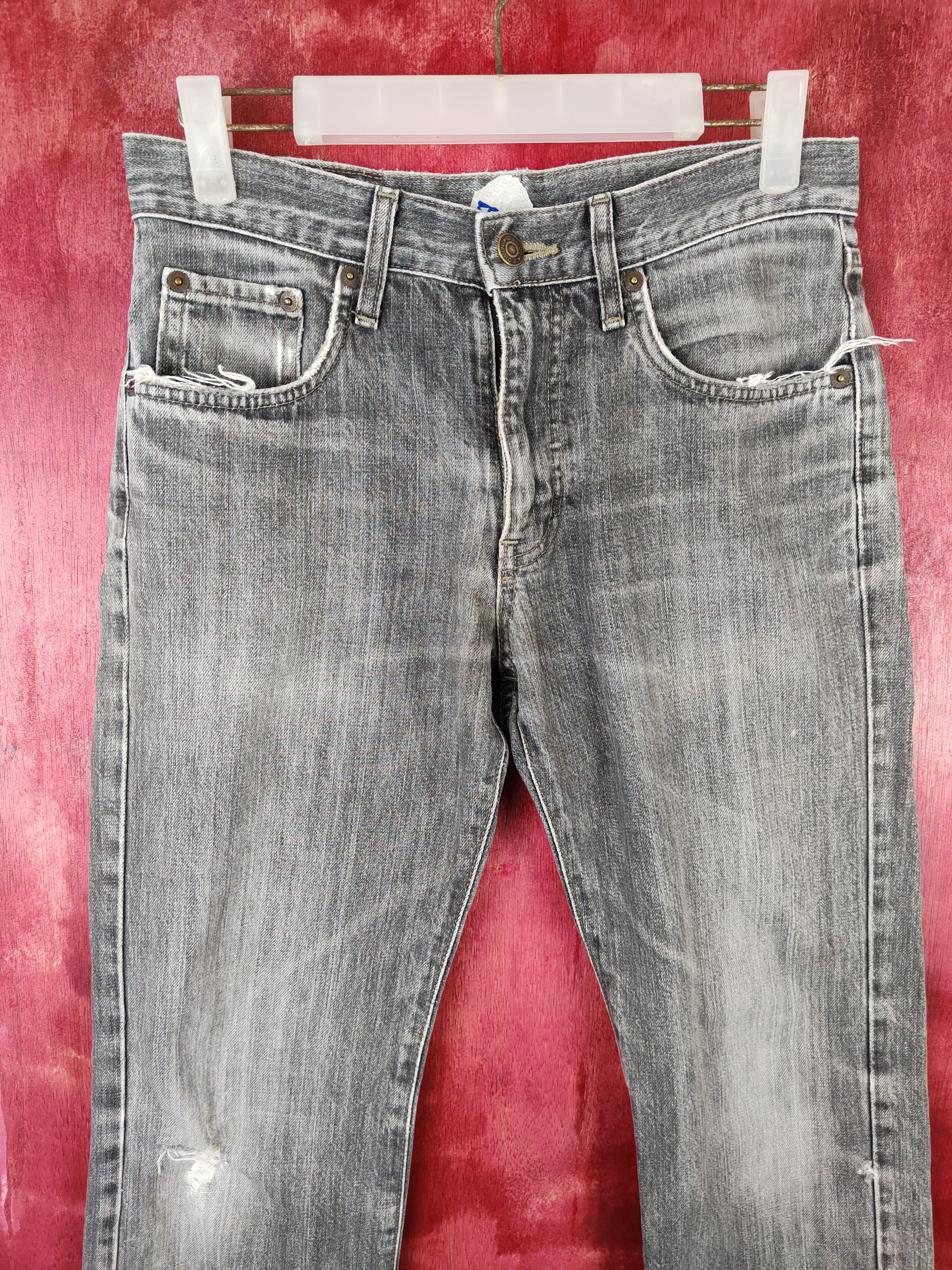 Edwin × Japanese Brand Edwin Faded Distressed Denim #5959 Size US 28 / EU 44 - 2 Thumbnail