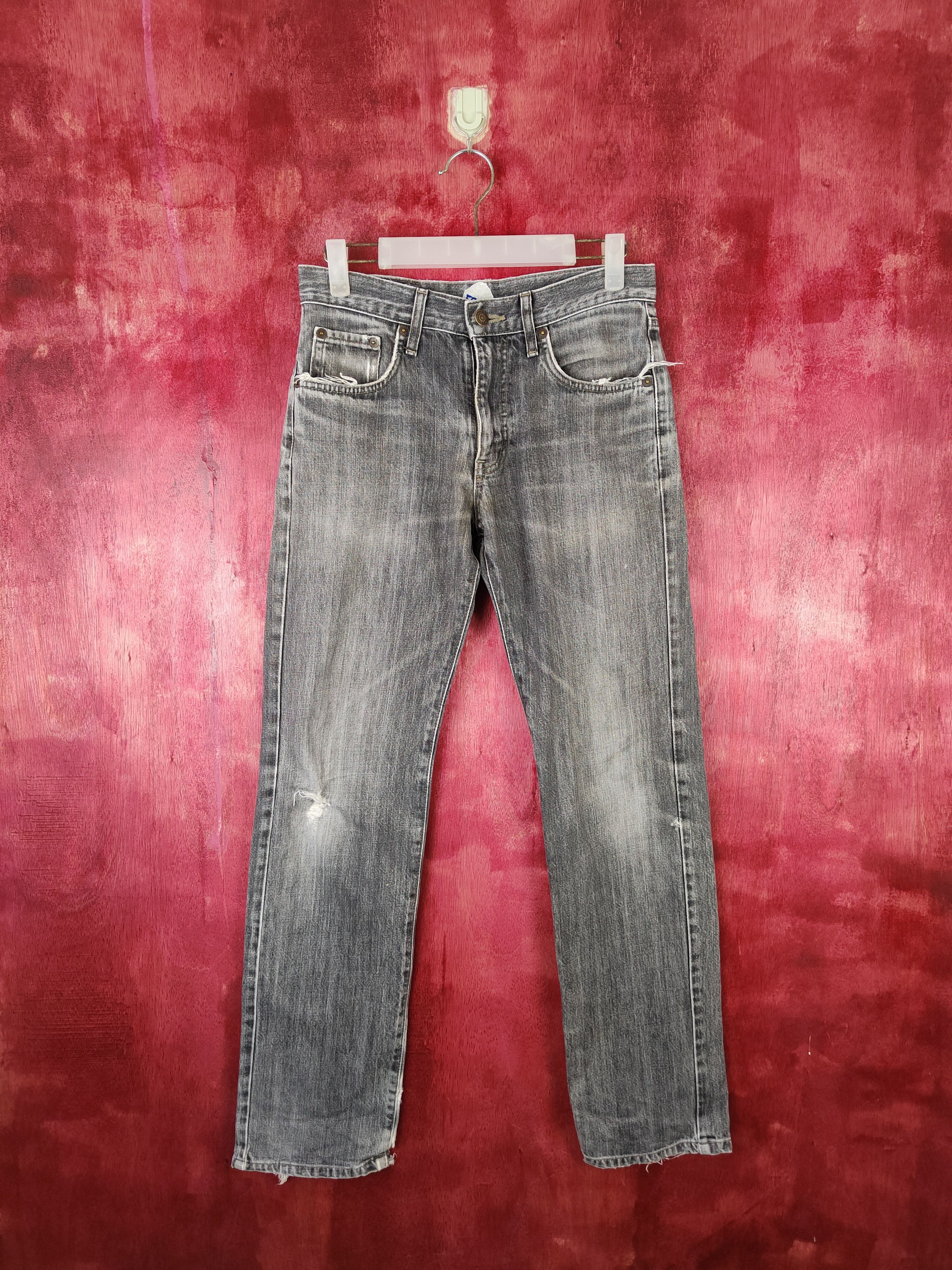 Edwin × Japanese Brand Edwin Faded Distressed Denim #5959 Size US 28 / EU 44 - 1 Thumbnail