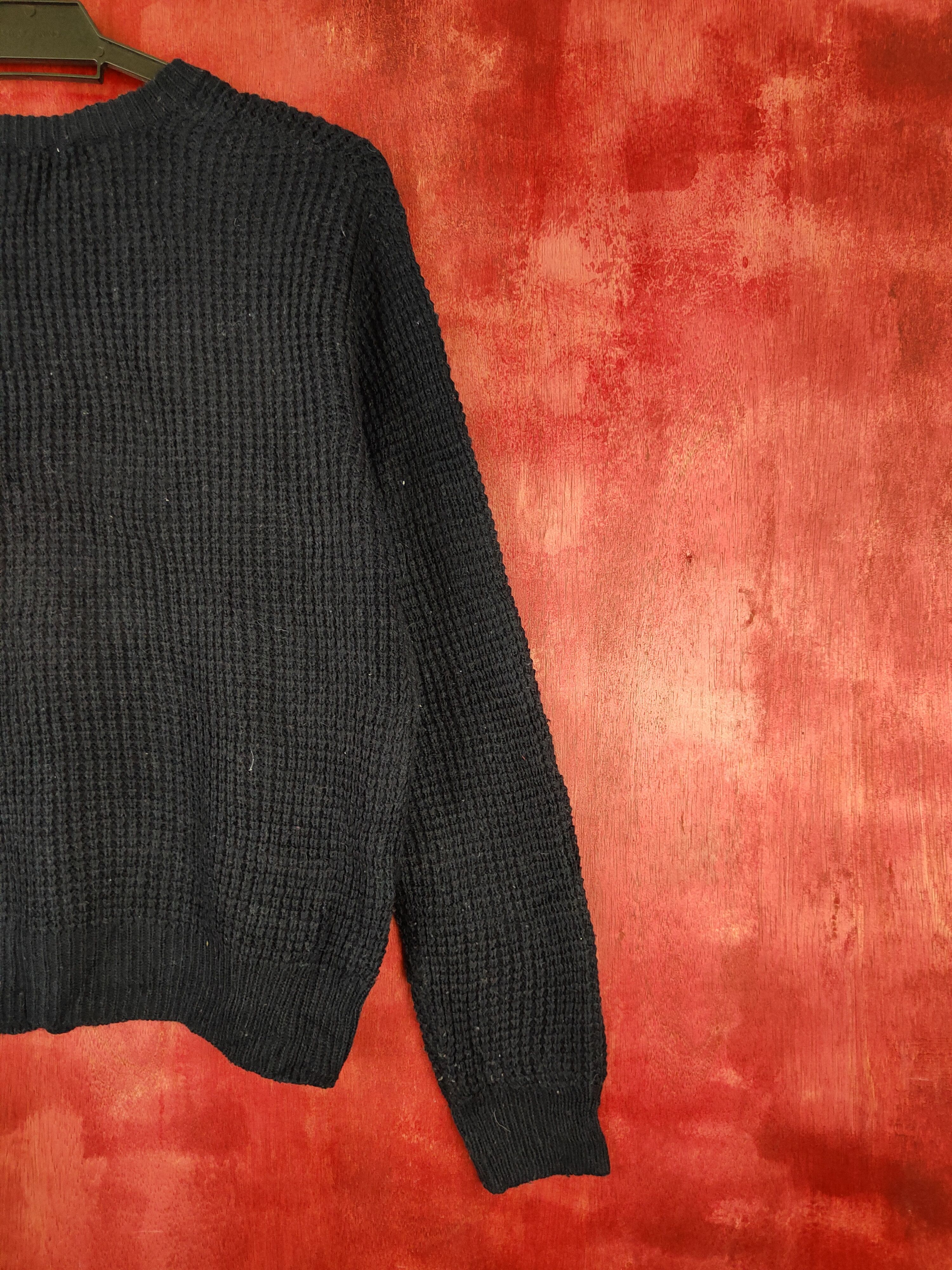 Japanese Brand Colza Dark Blue Knitwear Sweater #5936 Size M / US 6-8 / IT 42-44 - 9 Thumbnail