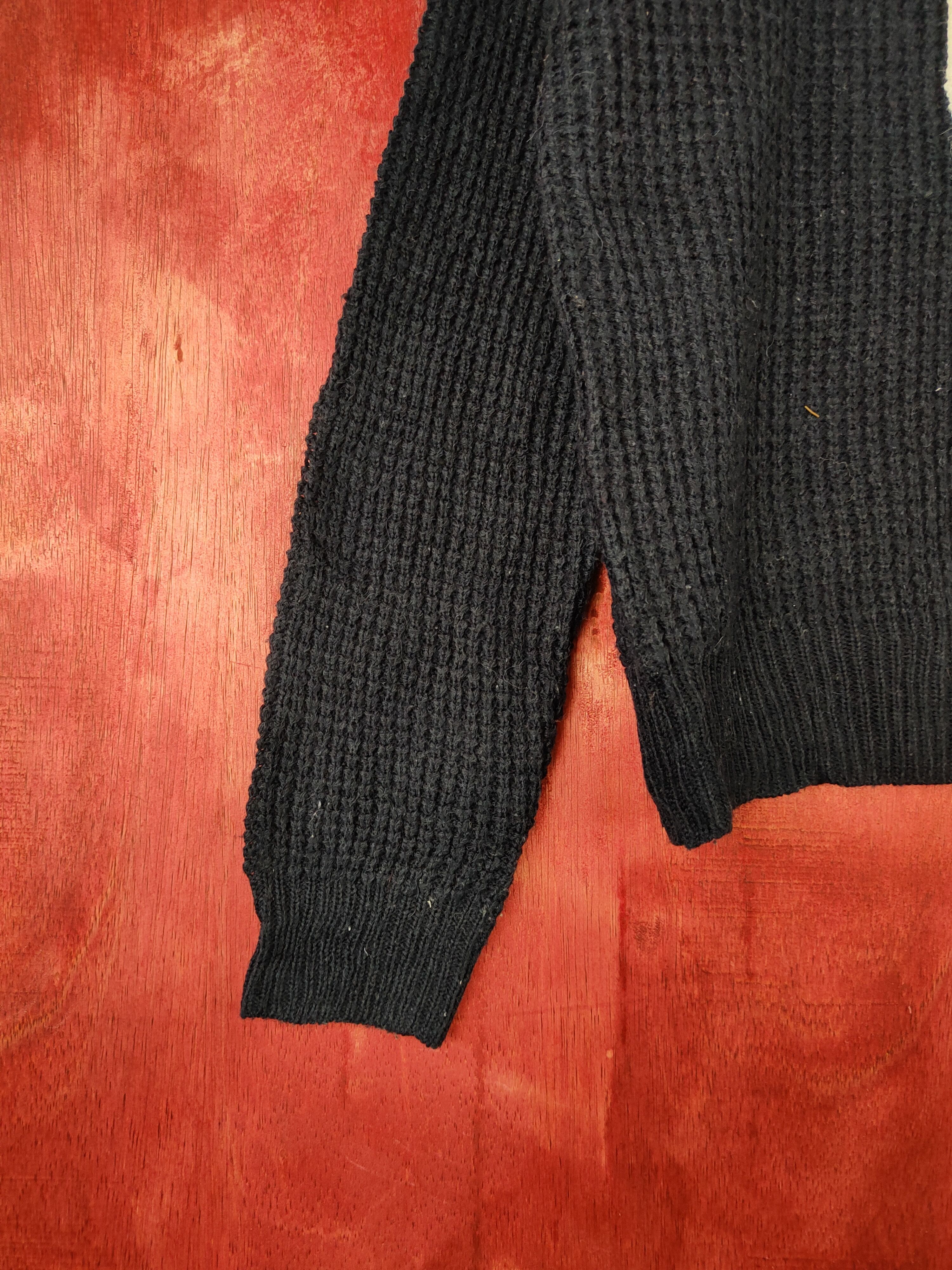 Japanese Brand Colza Dark Blue Knitwear Sweater #5936 Size M / US 6-8 / IT 42-44 - 4 Thumbnail