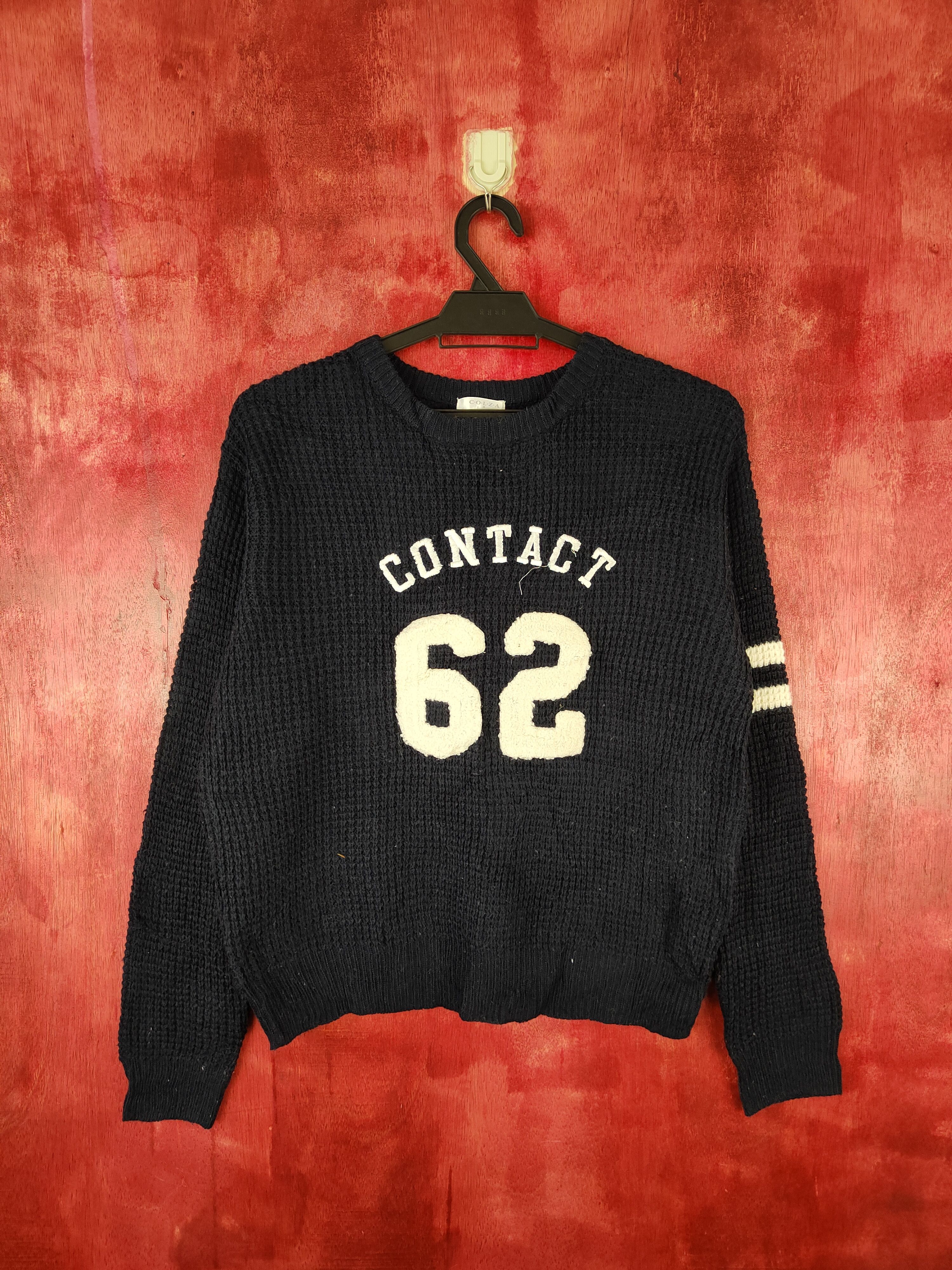 Japanese Brand Colza Dark Blue Knitwear Sweater #5936 Size M / US 6-8 / IT 42-44 - 1 Thumbnail