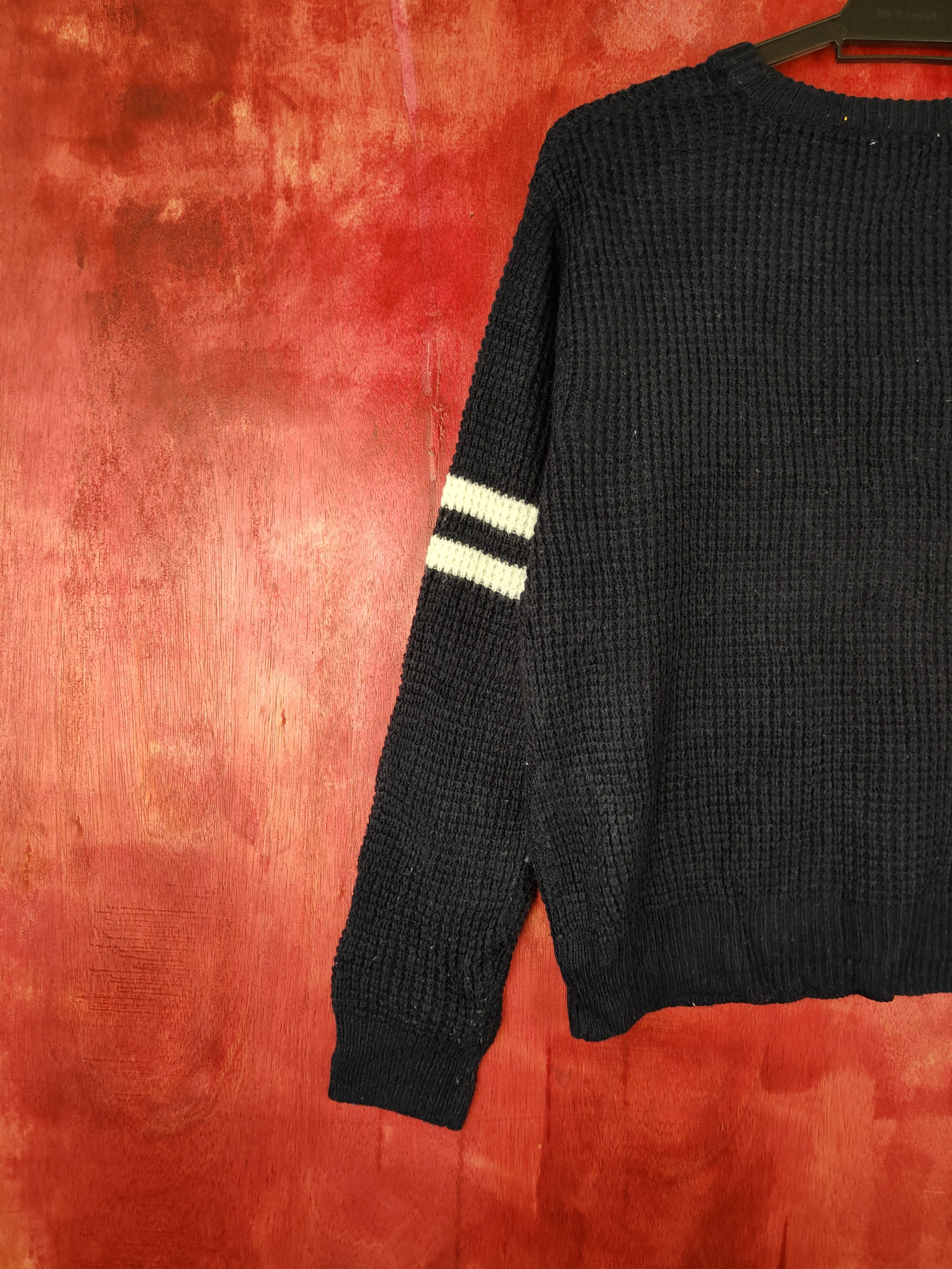 Japanese Brand Colza Dark Blue Knitwear Sweater #5936 Size M / US 6-8 / IT 42-44 - 8 Thumbnail