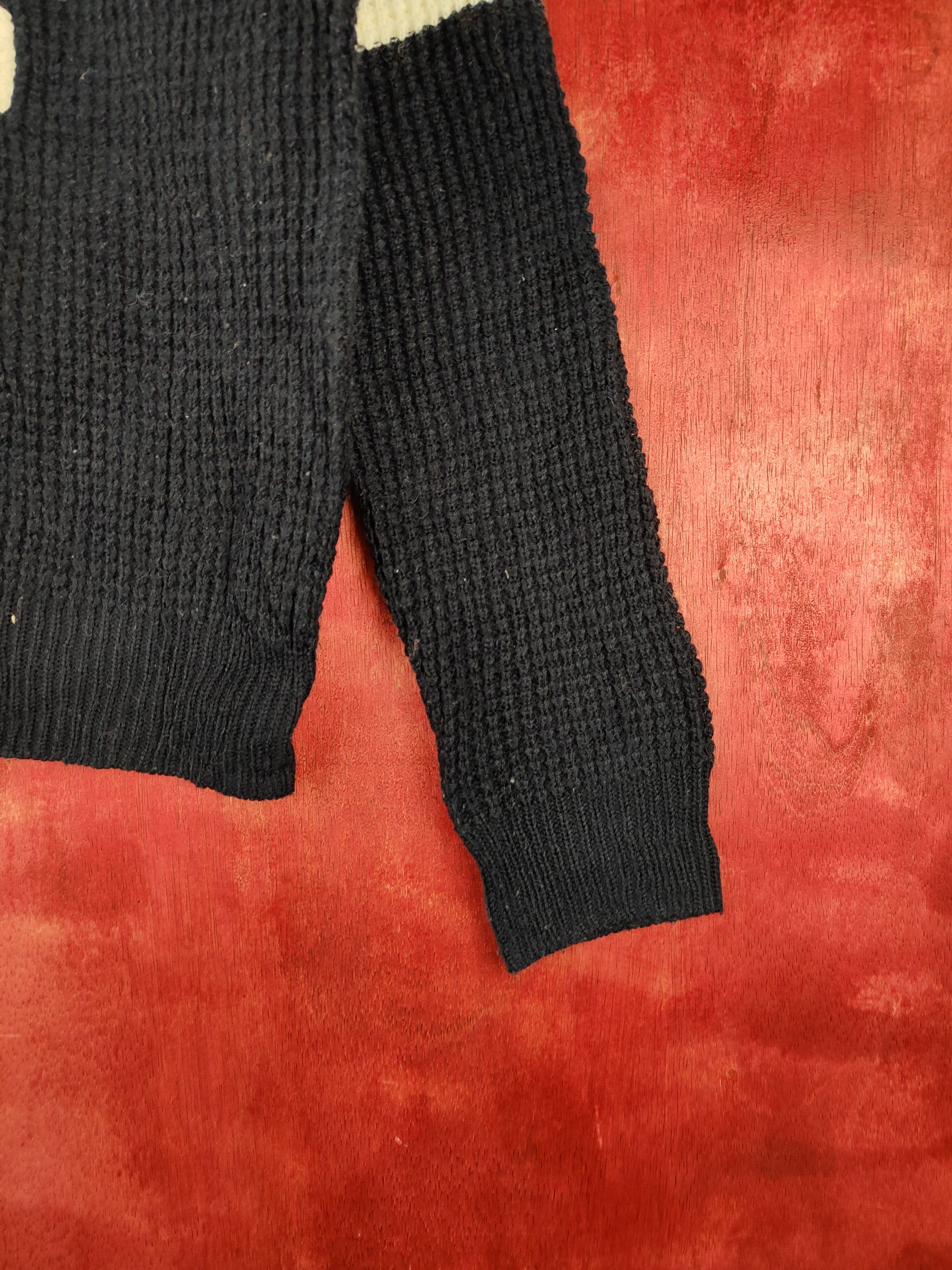 Japanese Brand Colza Dark Blue Knitwear Sweater #5936 Size M / US 6-8 / IT 42-44 - 6 Thumbnail