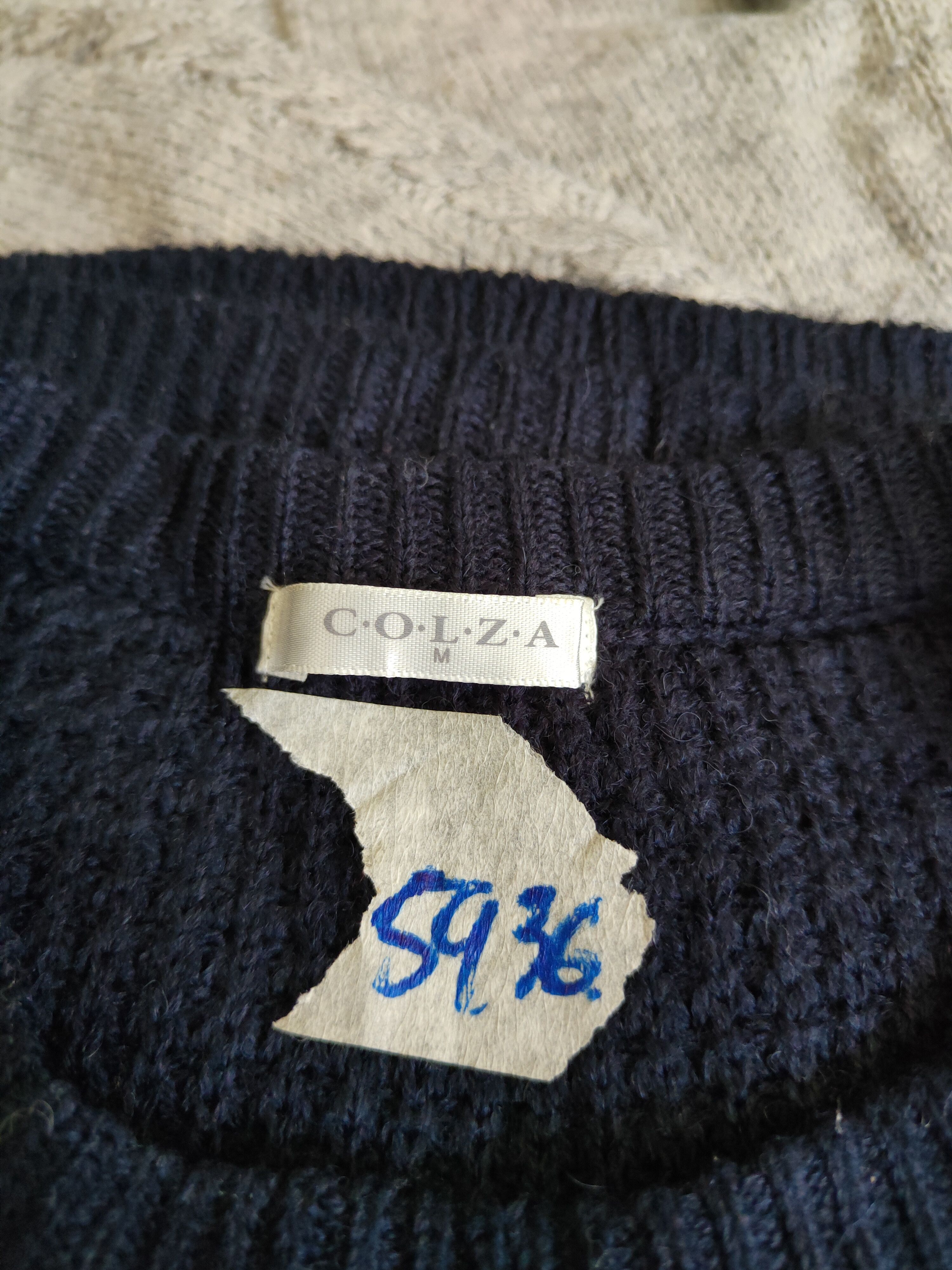 Japanese Brand Colza Dark Blue Knitwear Sweater #5936 Size M / US 6-8 / IT 42-44 - 11 Thumbnail