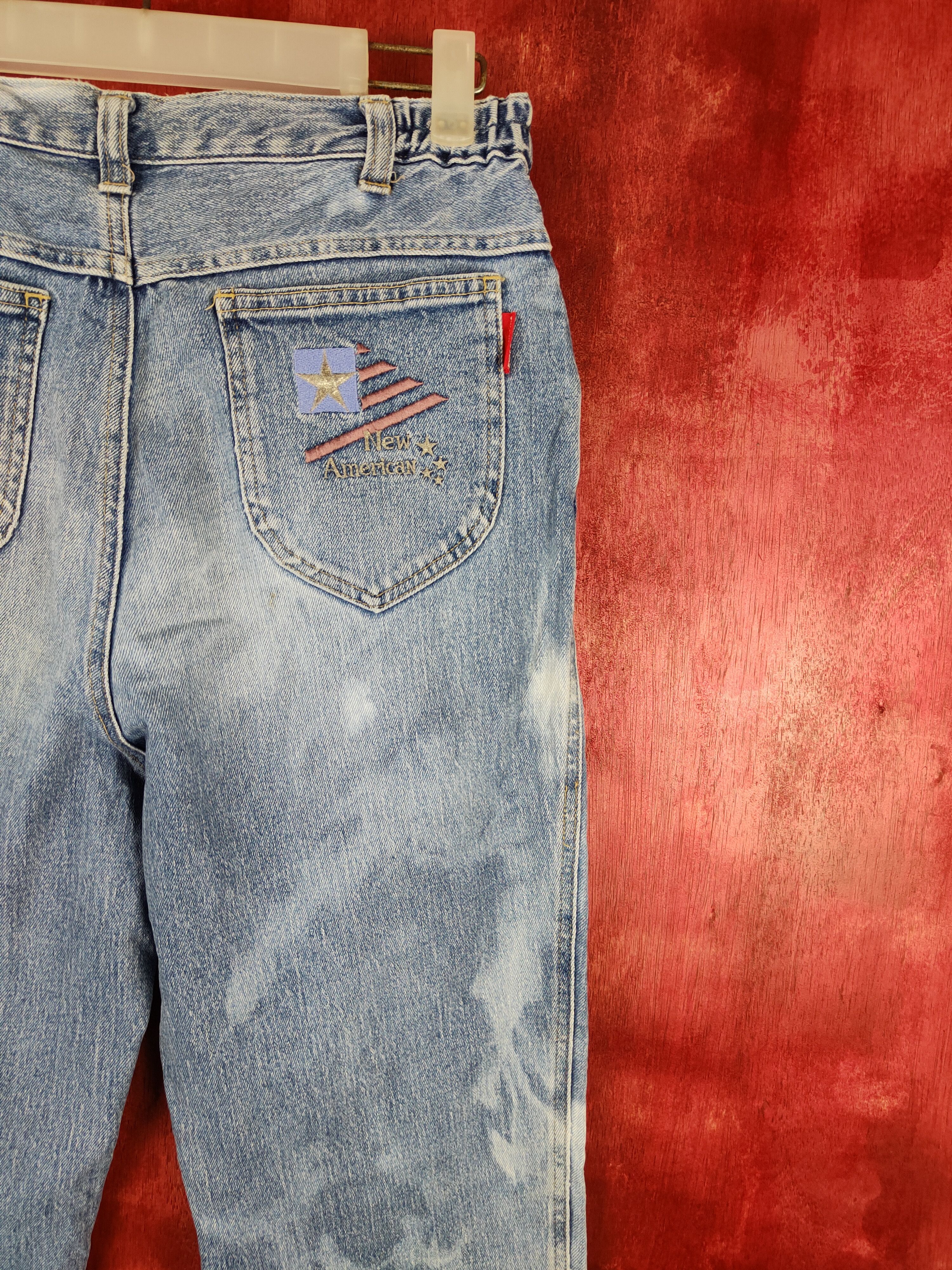 Japanese Brand × Vintage Full Heart®-New American Blue vintage Pants Denim #5955 Size 26" / US 2 / IT 38 - 11 Thumbnail