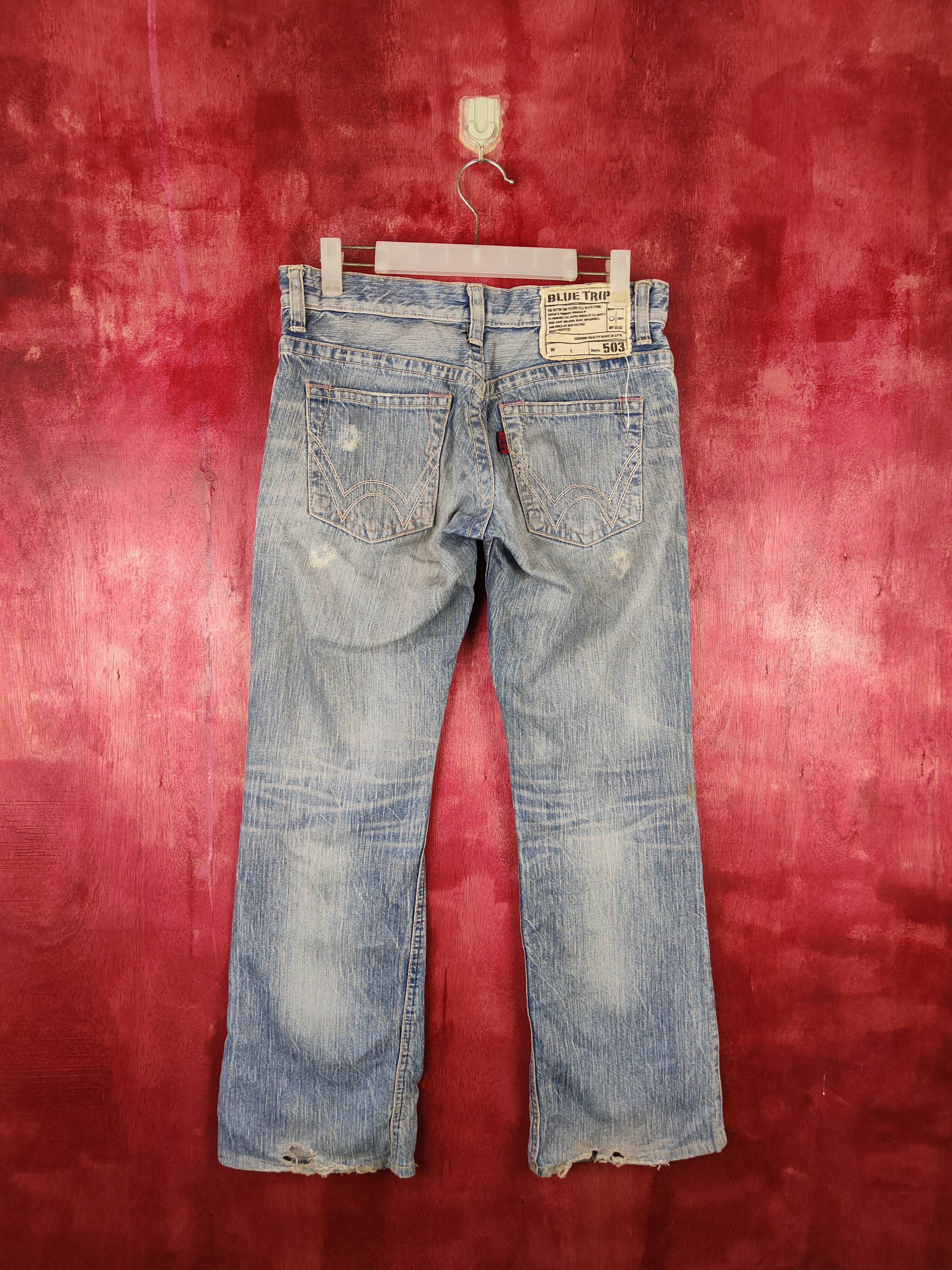 Edwin × Japanese Brand Edwin-Blue Trip Blue faded jeans Pants Denim #5944 Size 29" - 8 Thumbnail