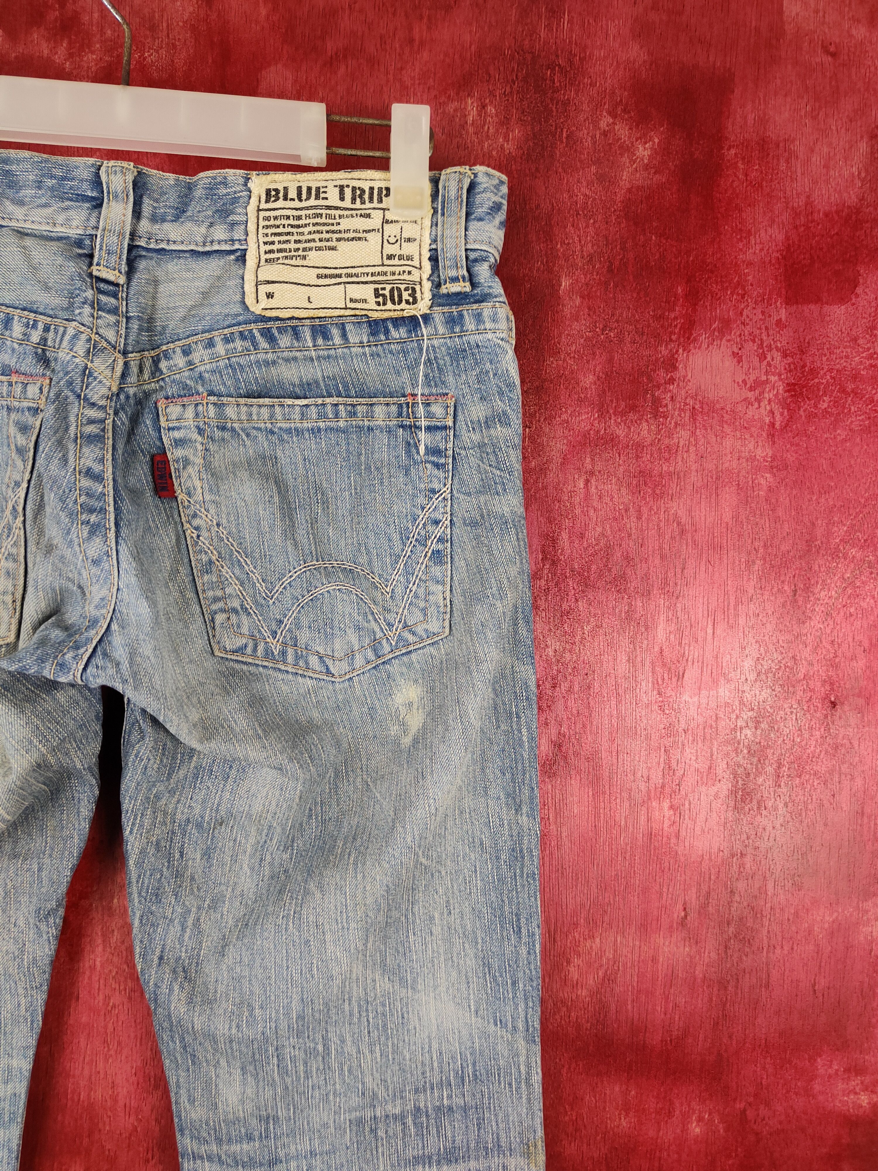 Edwin × Japanese Brand Edwin-Blue Trip Blue faded jeans Pants Denim #5944 Size 29" - 12 Thumbnail