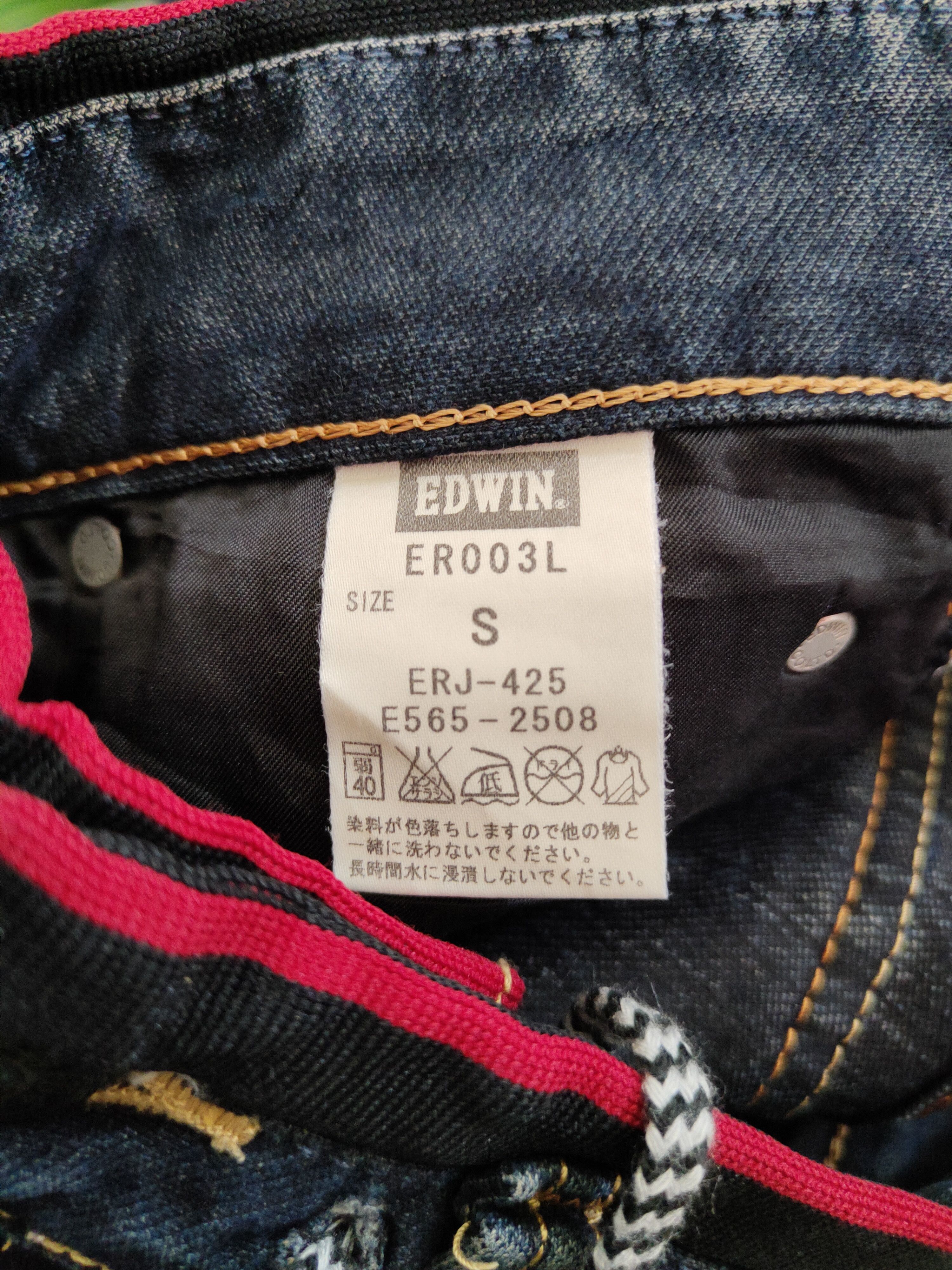 Edwin × Japanese Brand Edwin Dark Blue faded jeans Pants Denim #5950 Size 29" - 14 Thumbnail
