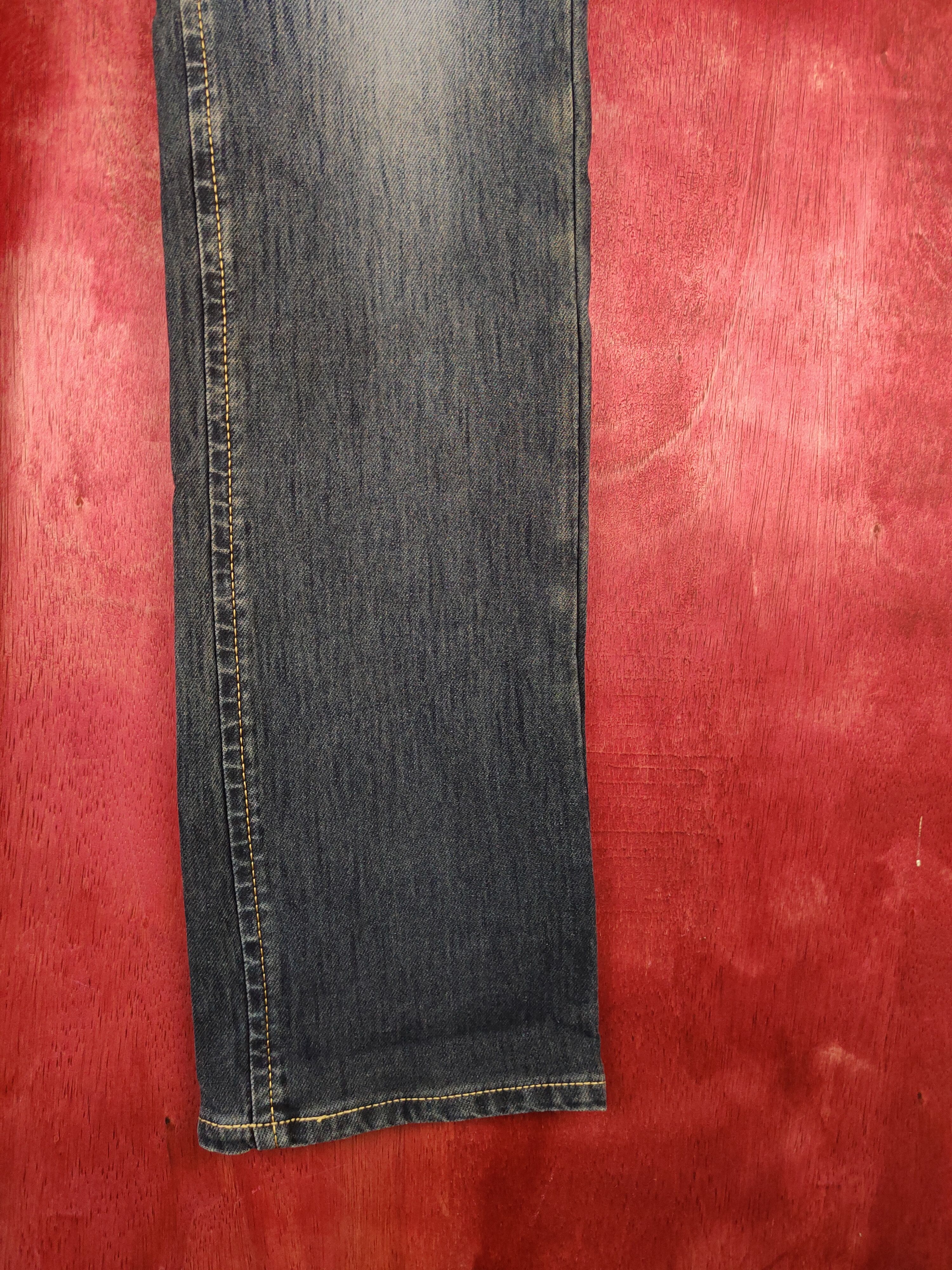 Edwin × Japanese Brand Edwin Dark Blue faded jeans Pants Denim #5950 Size 29" - 6 Thumbnail