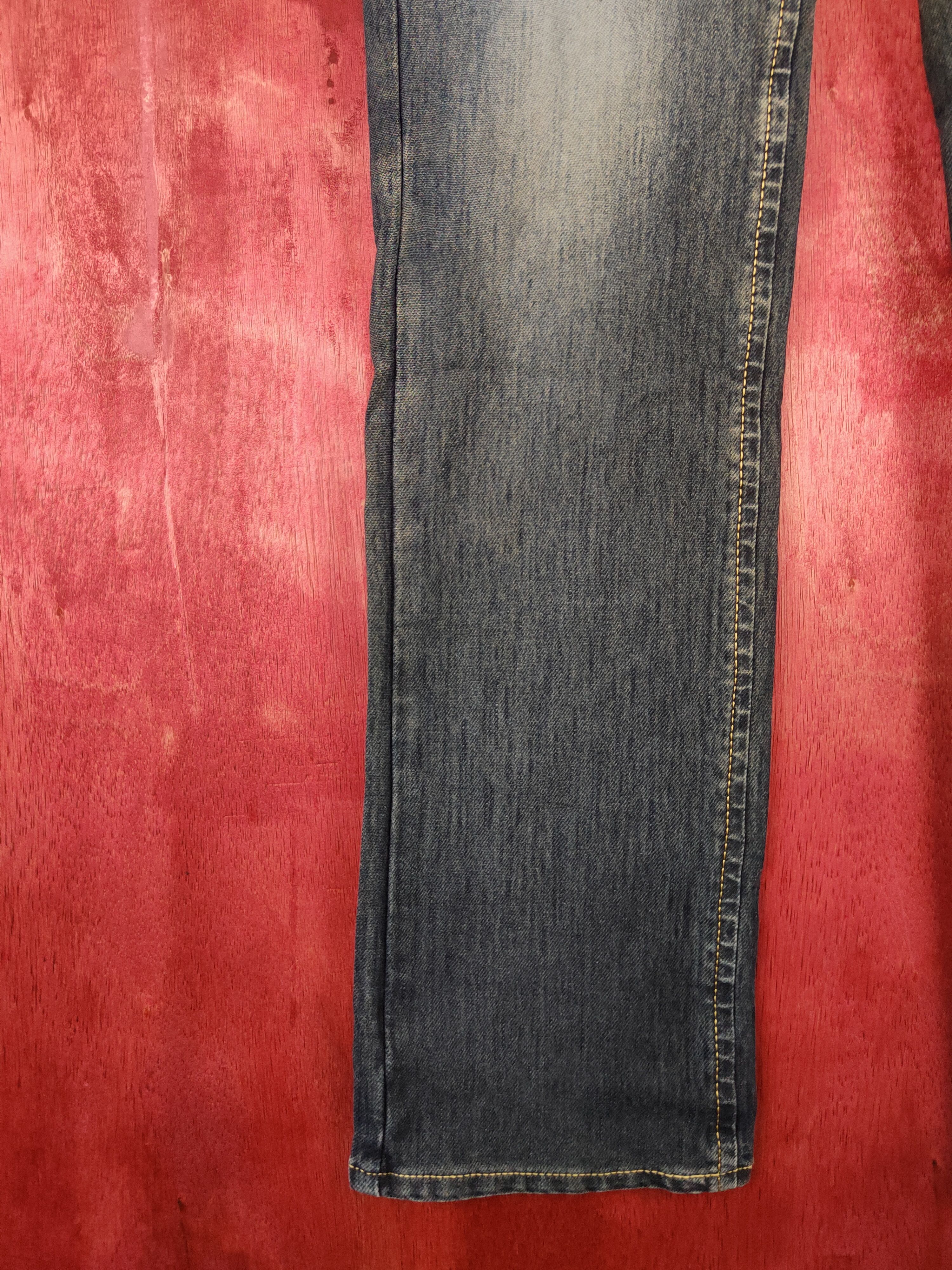 Edwin × Japanese Brand Edwin Dark Blue faded jeans Pants Denim #5950 Size 29" - 4 Thumbnail