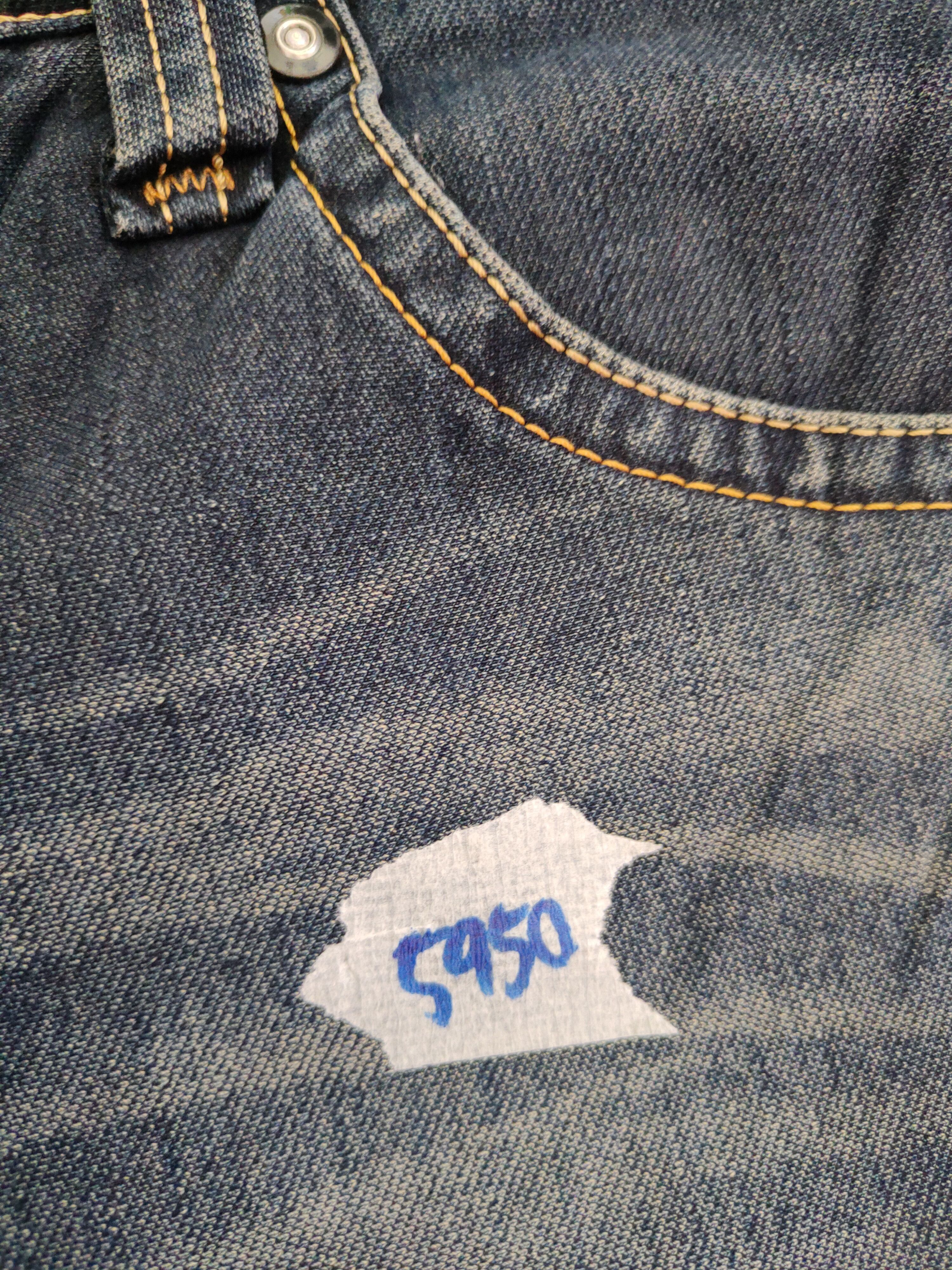Edwin × Japanese Brand Edwin Dark Blue faded jeans Pants Denim #5950 Size 29" - 15 Thumbnail