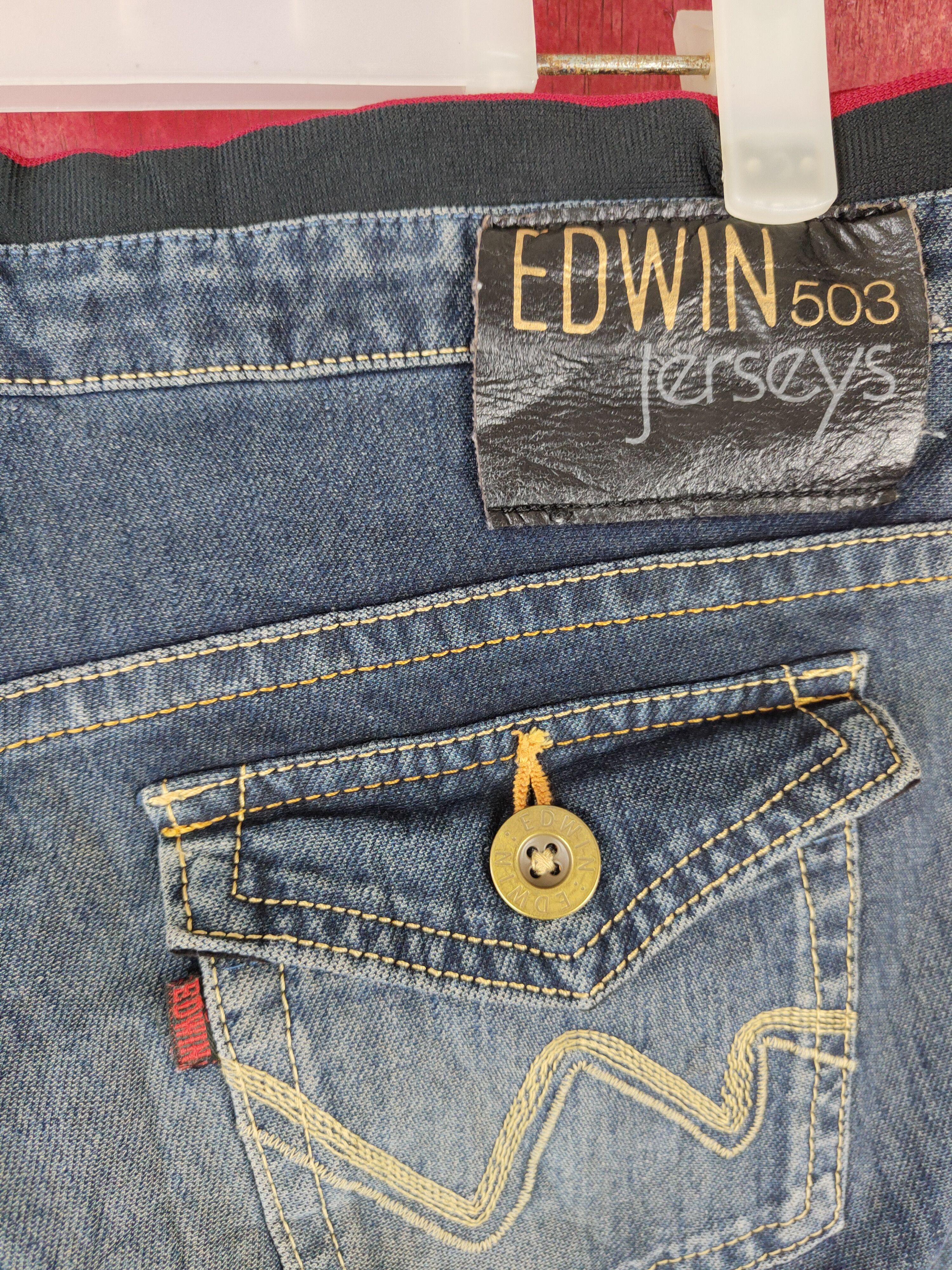 Edwin × Japanese Brand Edwin Dark Blue faded jeans Pants Denim #5950 Size 29" - 10 Thumbnail