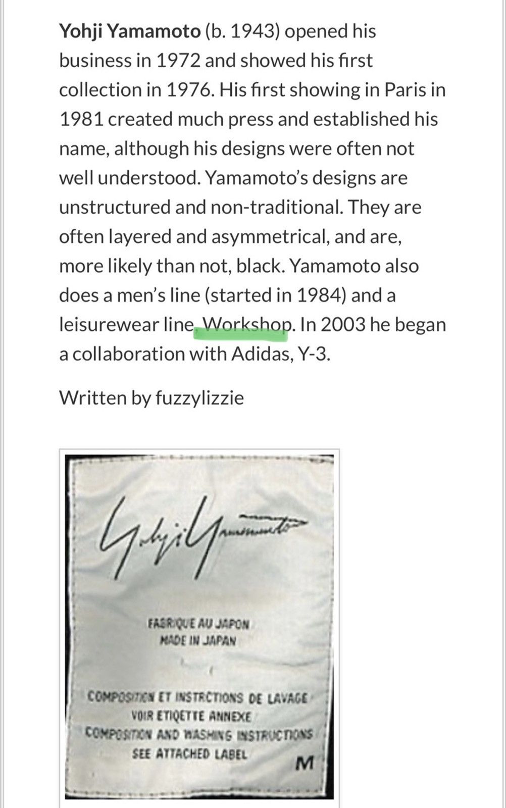 Vintage × Yohji Yamamoto VINTAGE WORKSHOP X YOHJI YAMAMOTO TSHIRT Size US M / EU 48-50 / 2 - 11 Thumbnail