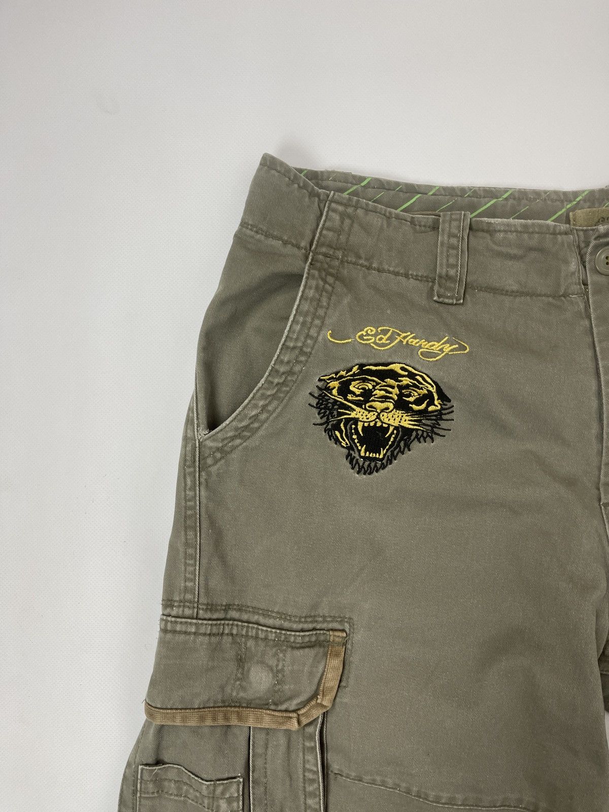 Ed Hardy × Vintage Ed Hardy vintage drill big logo grasp print embroidered Size US 36 / EU 52 - 9 Thumbnail