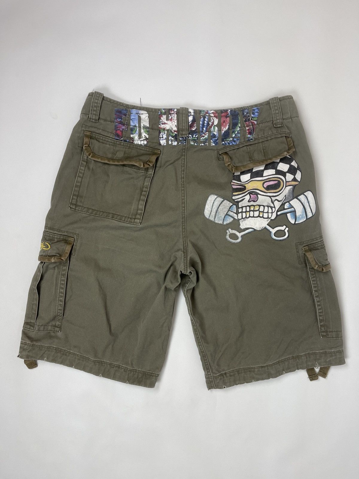 Ed Hardy × Vintage Ed Hardy vintage drill big logo grasp print embroidered Size US 36 / EU 52 - 1 Thumbnail