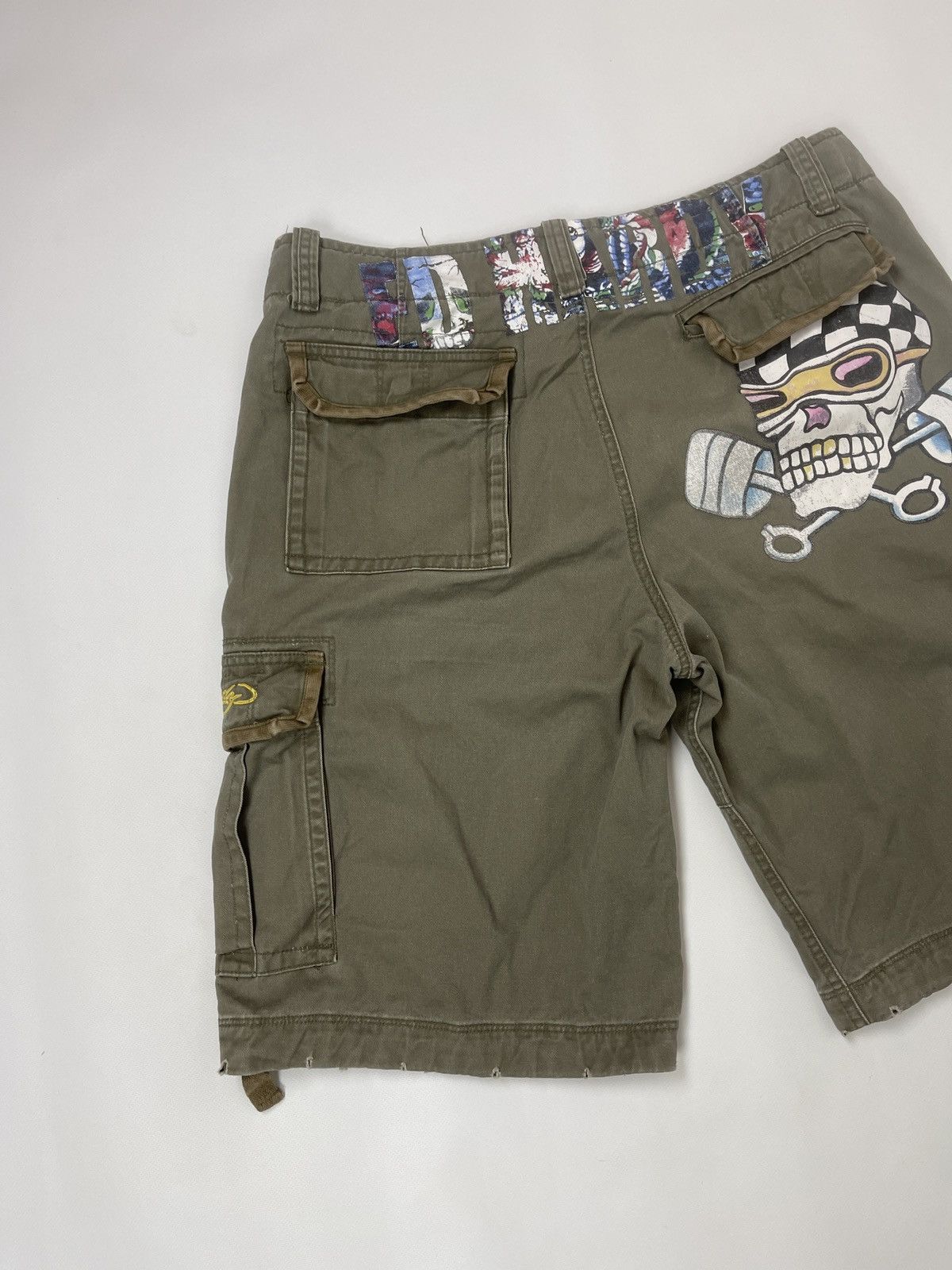Ed Hardy × Vintage Ed Hardy vintage drill big logo grasp print embroidered Size US 36 / EU 52 - 12 Thumbnail