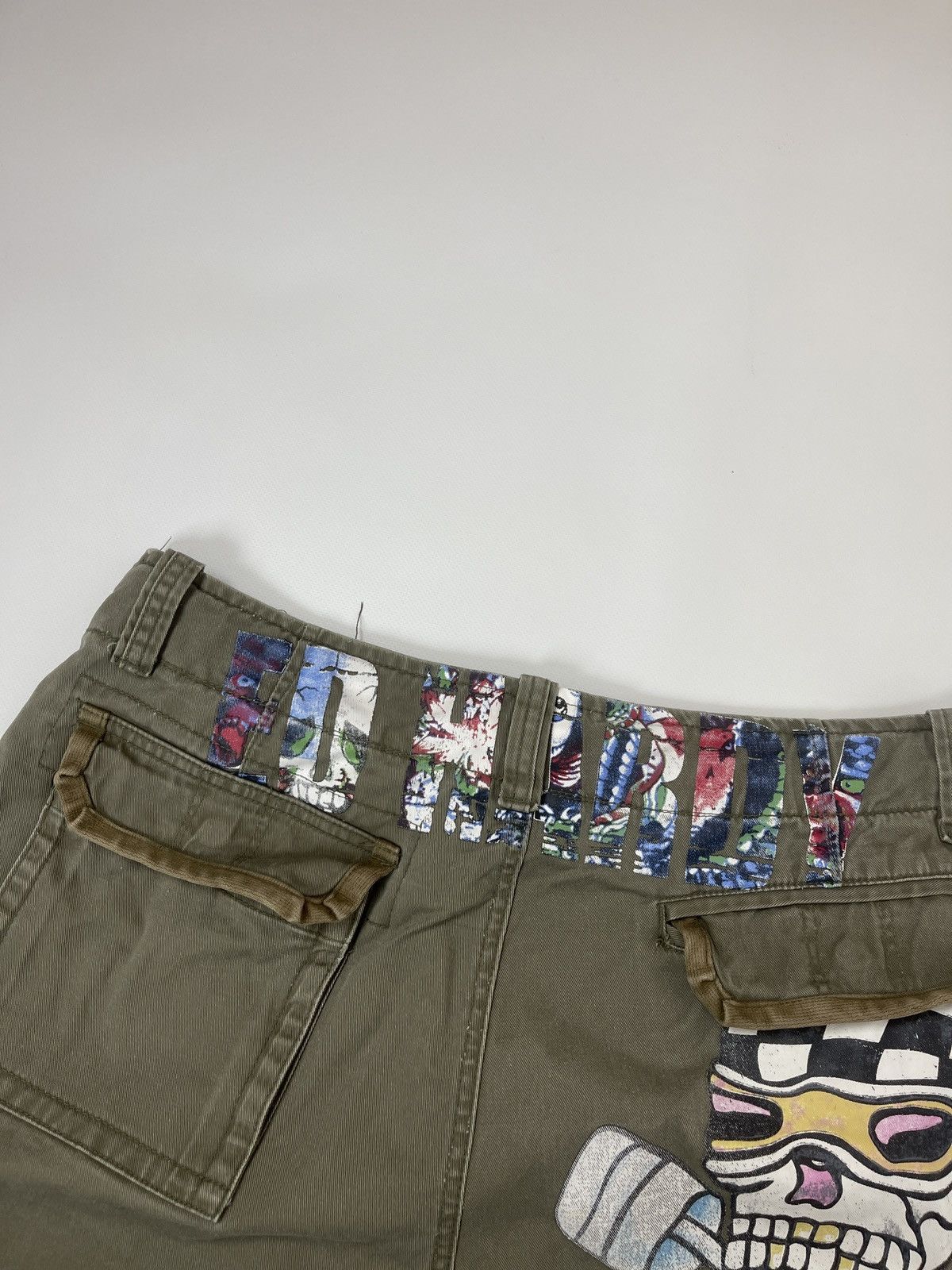 Ed Hardy × Vintage Ed Hardy vintage drill big logo grasp print embroidered Size US 36 / EU 52 - 16 Thumbnail