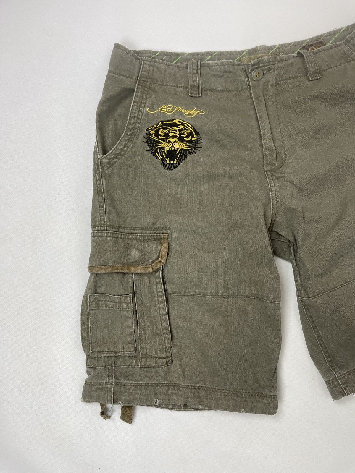 Ed Hardy × Vintage Ed Hardy vintage drill big logo grasp print embroidered Size US 36 / EU 52 - 5 Thumbnail