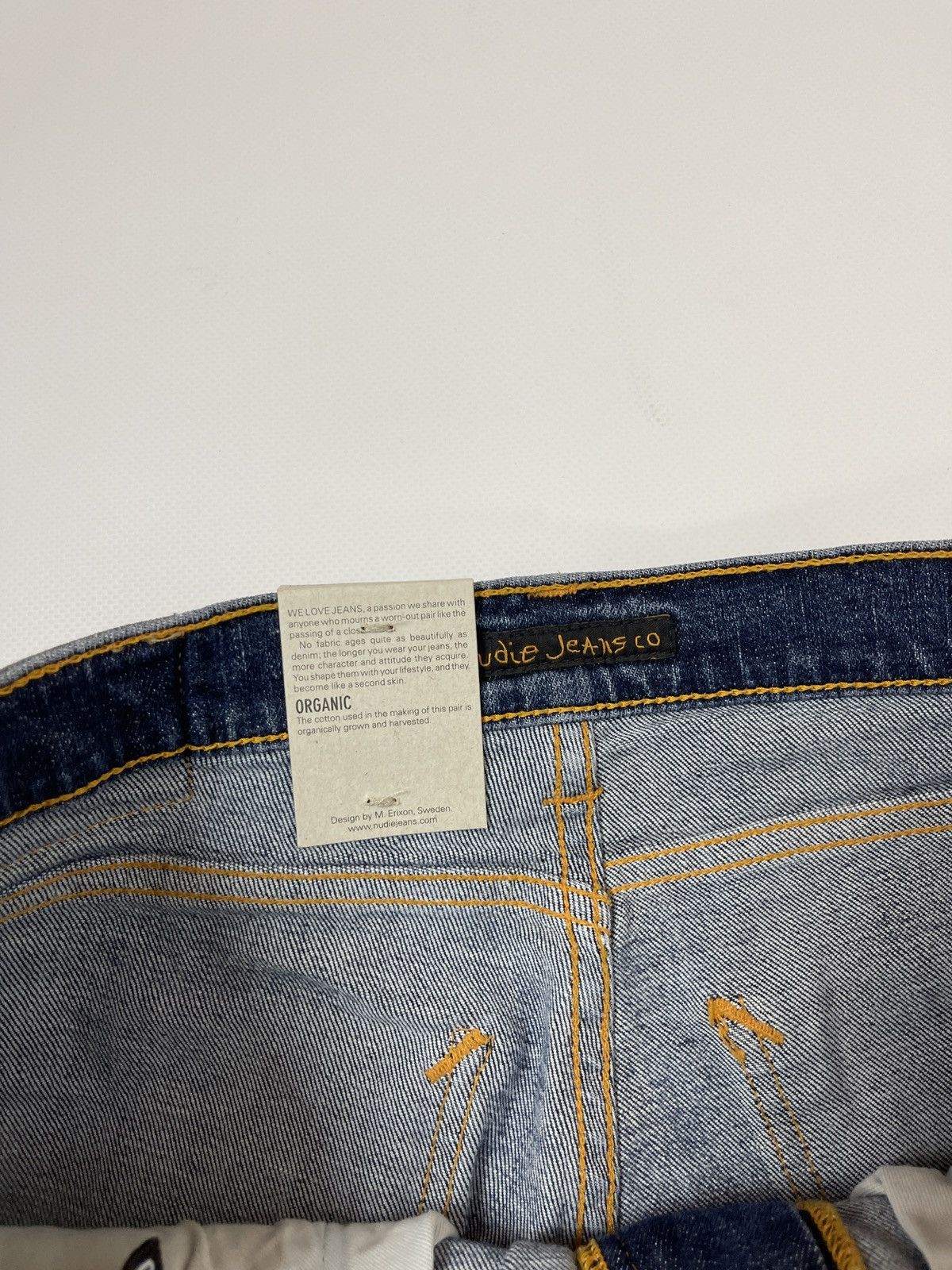 Japanese Brand Nudie Jeans Long John Clean patches denim jeans Size 28" / US 6 / IT 42 - 10 Thumbnail
