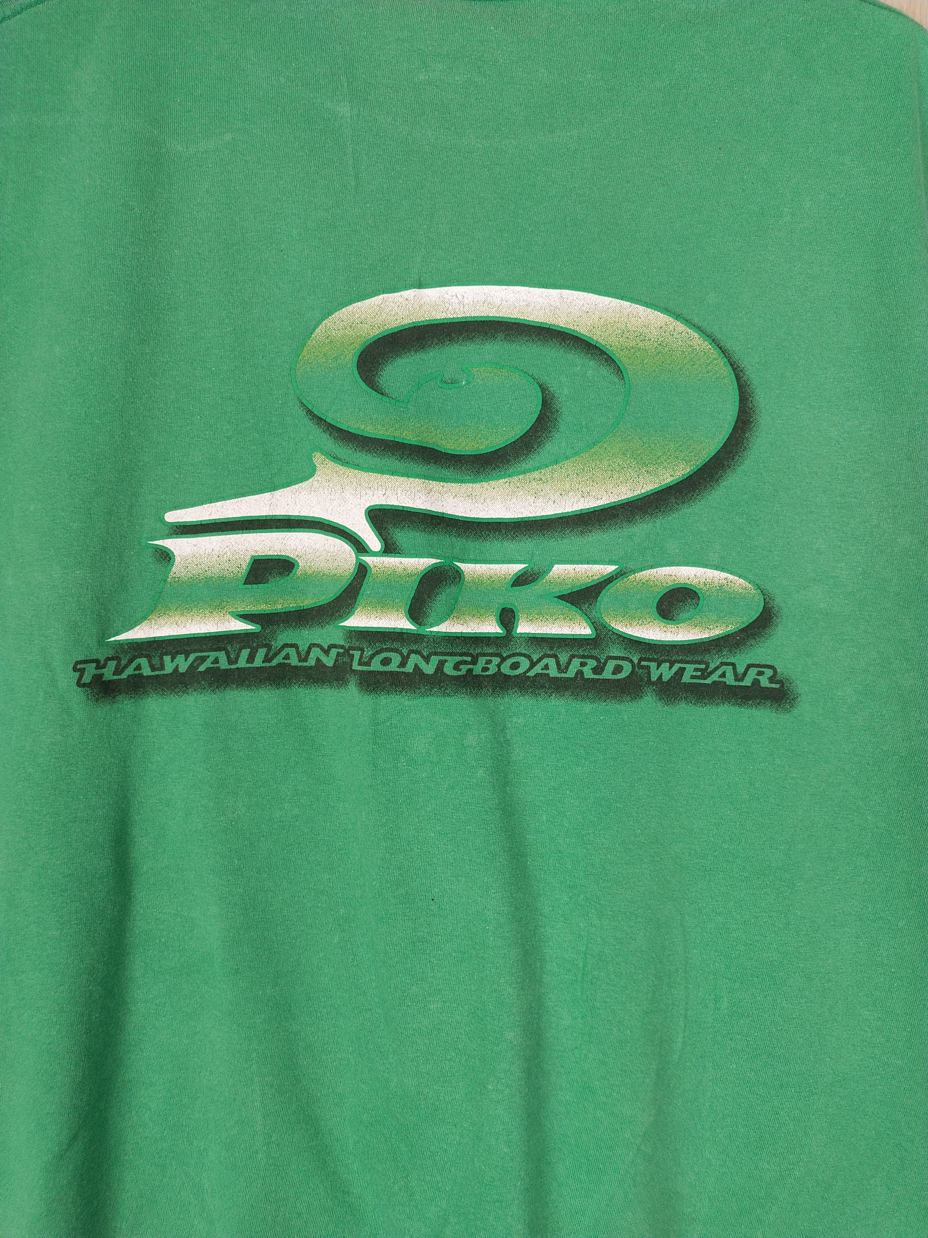 Japanese Brand DL Piko surf green Tshirt #2755 Size US L / EU 52-54 / 3 - 2 Thumbnail