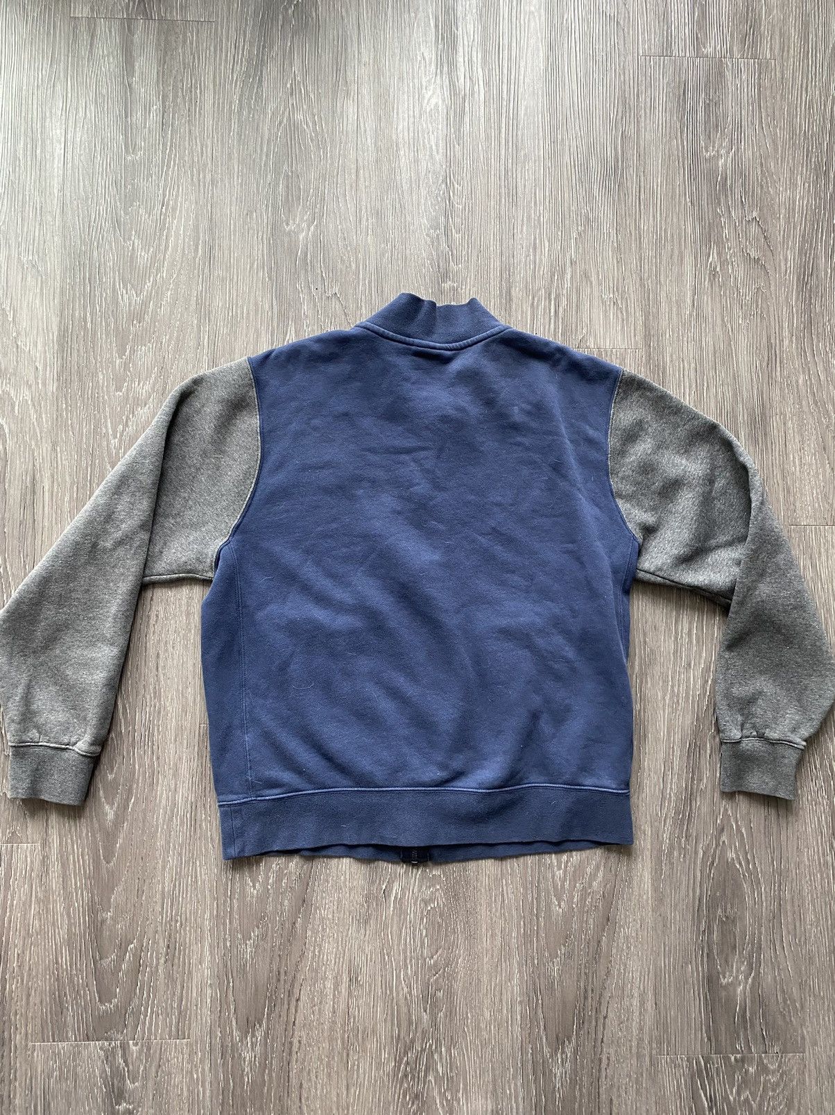 Nike Vintage Nike Fleece Light Varsity Jacket Zip Blue Grey Size US M / EU 48-50 / 2 - 7 Thumbnail