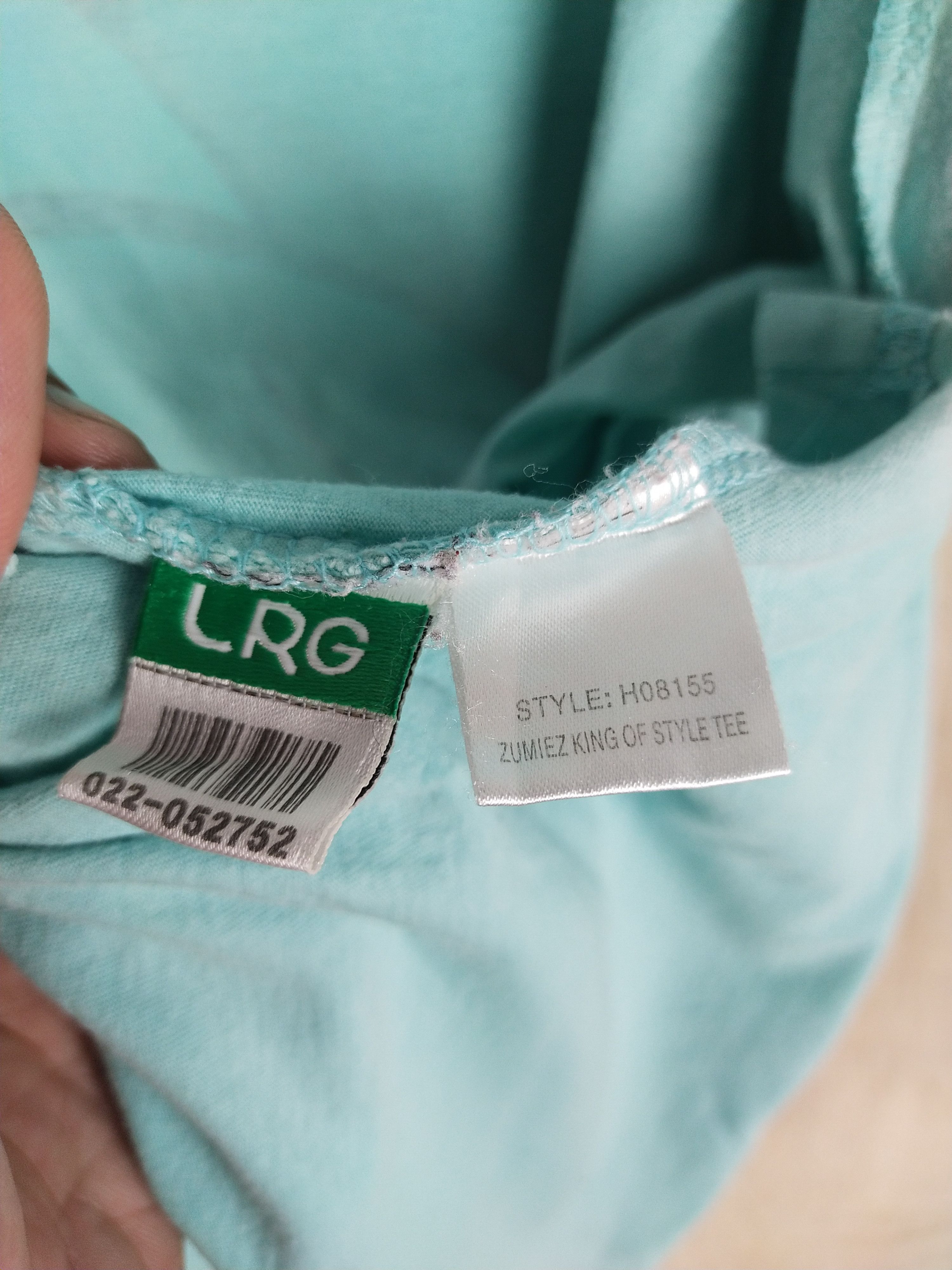 Japanese Brand DL LRG light blue Tshirt #2557 Size US M / EU 48-50 / 2 - 16 Thumbnail