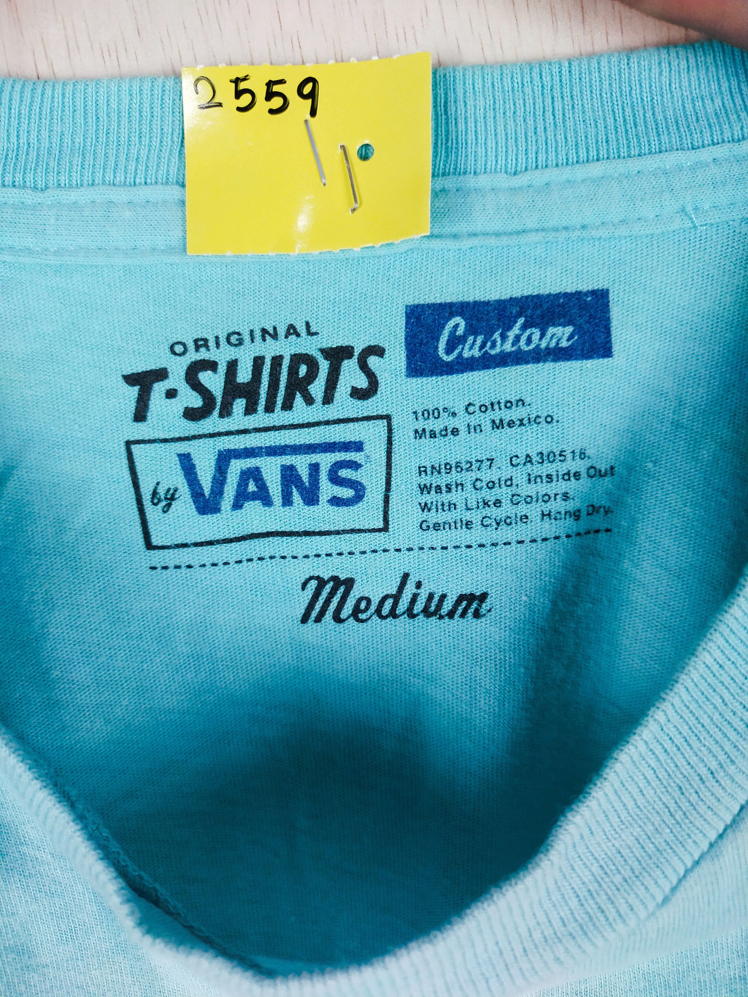 Vans DL Vans skate vintage blue Tshirt #2559 Size US M / EU 48-50 / 2 - 14 Thumbnail