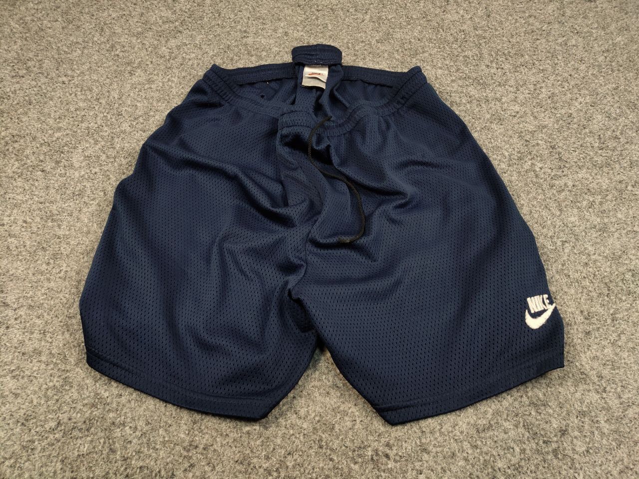 Nike 🌌Vintage Nike Shorts Blue Logo swoosh casual Y2K Streetwear Size US 36 / EU 52 - 2 Thumbnail