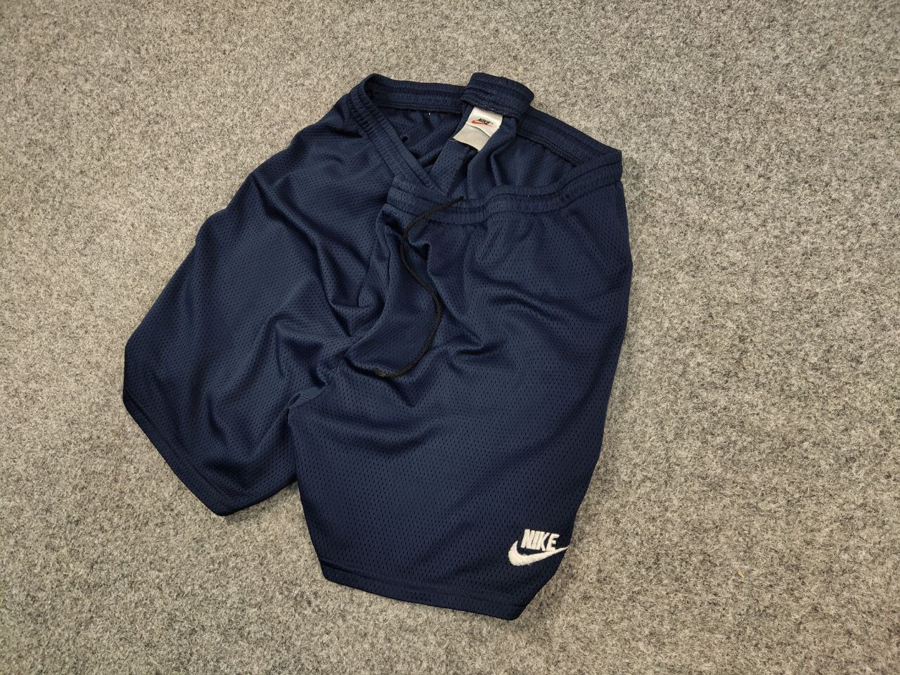 Nike 🌌Vintage Nike Shorts Blue Logo swoosh casual Y2K Streetwear Size US 36 / EU 52 - 3 Thumbnail