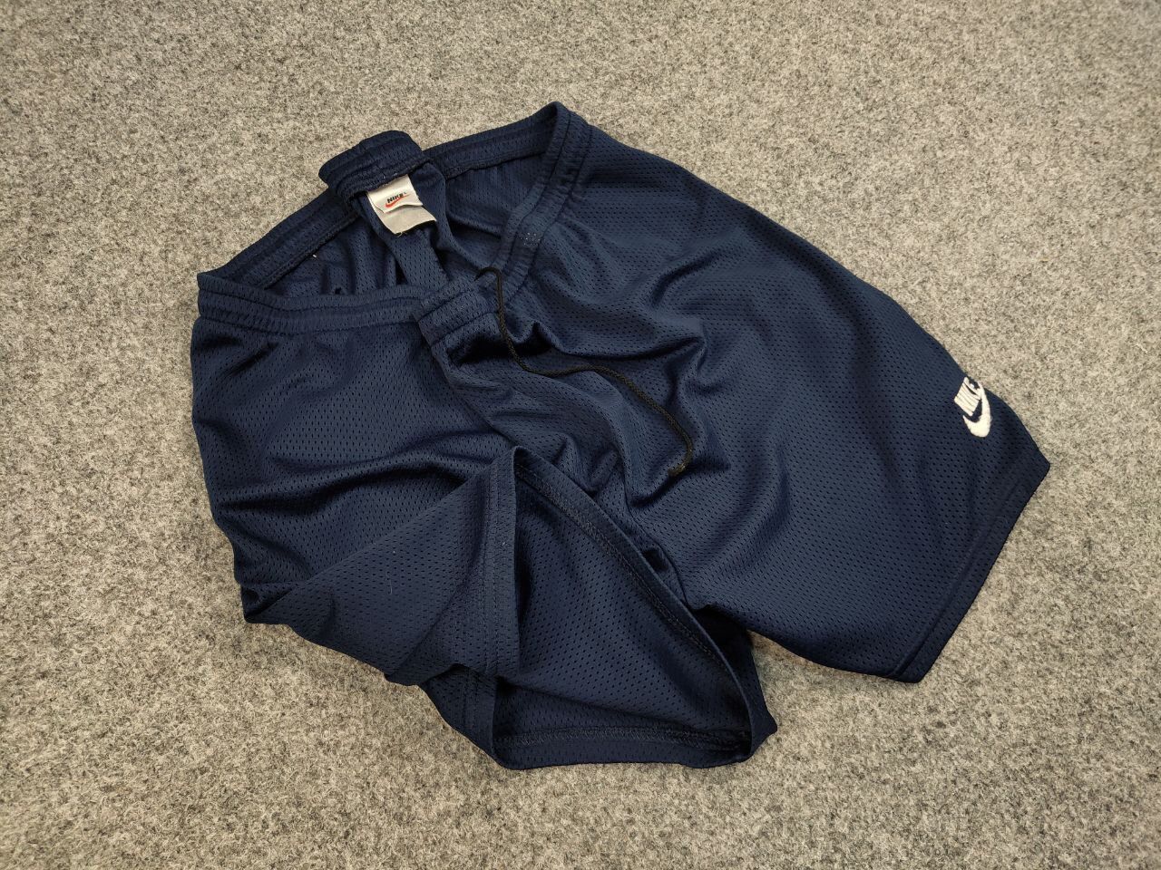 Nike 🌌Vintage Nike Shorts Blue Logo swoosh casual Y2K Streetwear Size US 36 / EU 52 - 6 Thumbnail