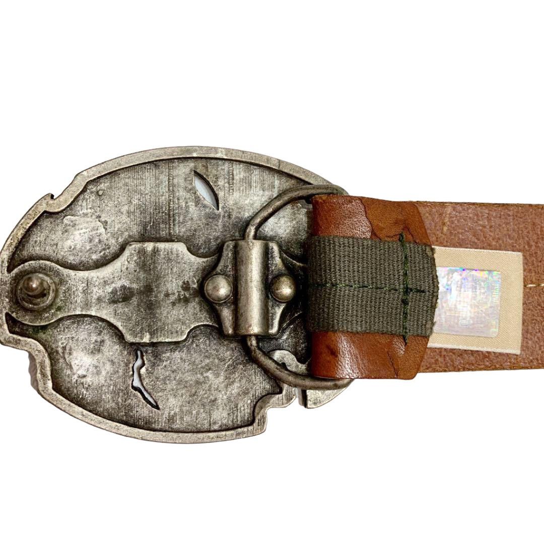 John Galliano John Galliano Cracked Buckle Leather Belt Size ONE SIZE - 4 Thumbnail