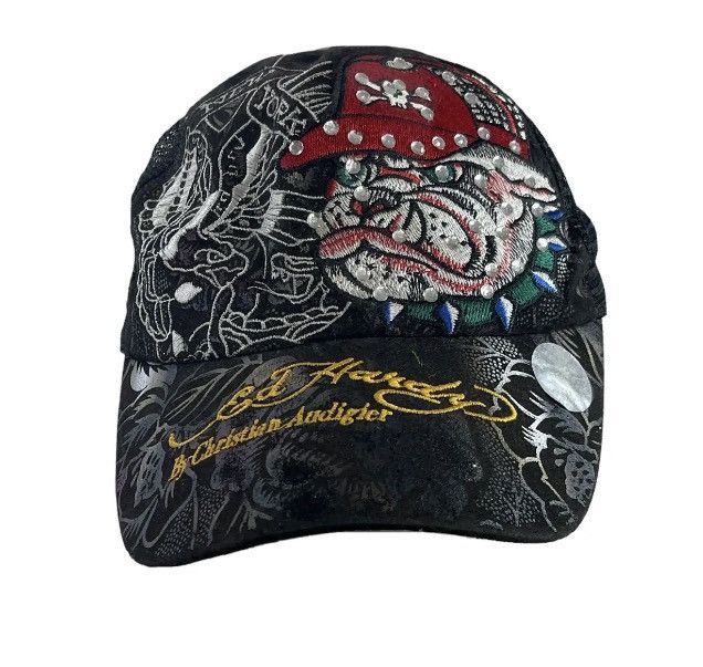 Y2K Vintage 2000s Ed Hardy Christian Audigier Glitter Trucker Hat New w/ Tags cheapest