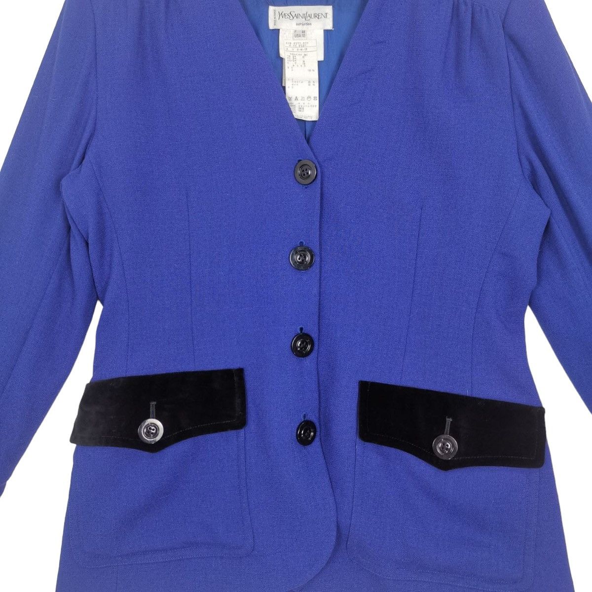 Designer × Vintage × Yves Saint Laurent Vintage Yves Saint Laurent Blazer Jacket Size L / US 10 / IT 46 - 6 Thumbnail