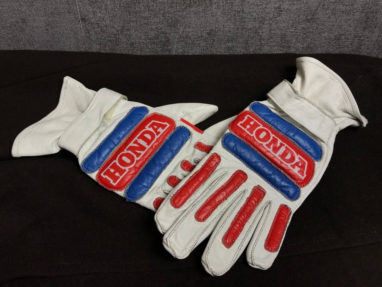 Honda × Racing × Vintage Honda vintage racing moto leather gloves | Grailed