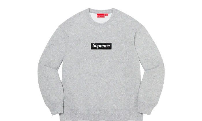 Supreme Box Logo Heather Grey | Grailed