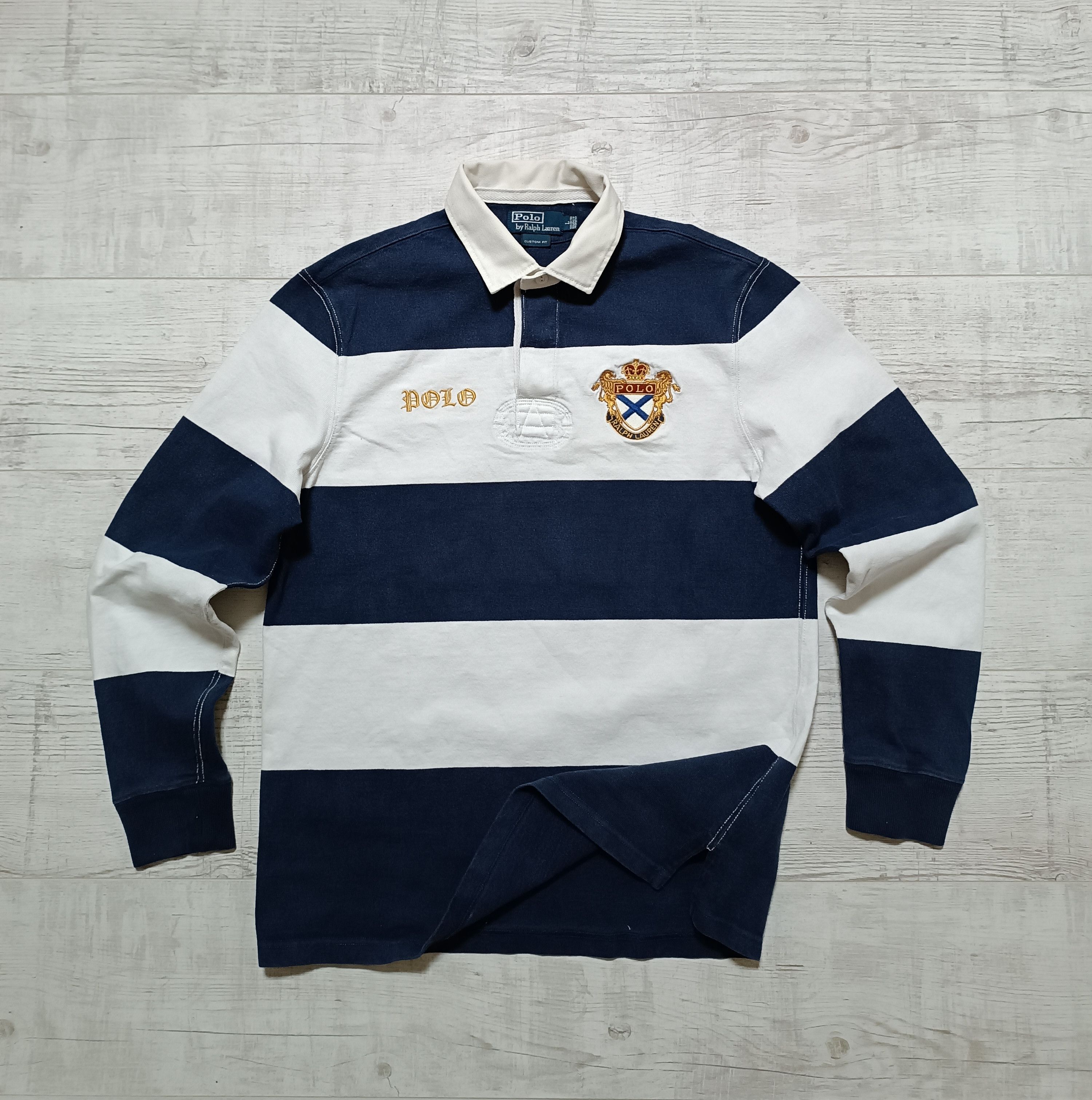 Polo Ralph Lauren Vintage Polo Ralph Lauren Rugby Long Sleeve Big Logo ...