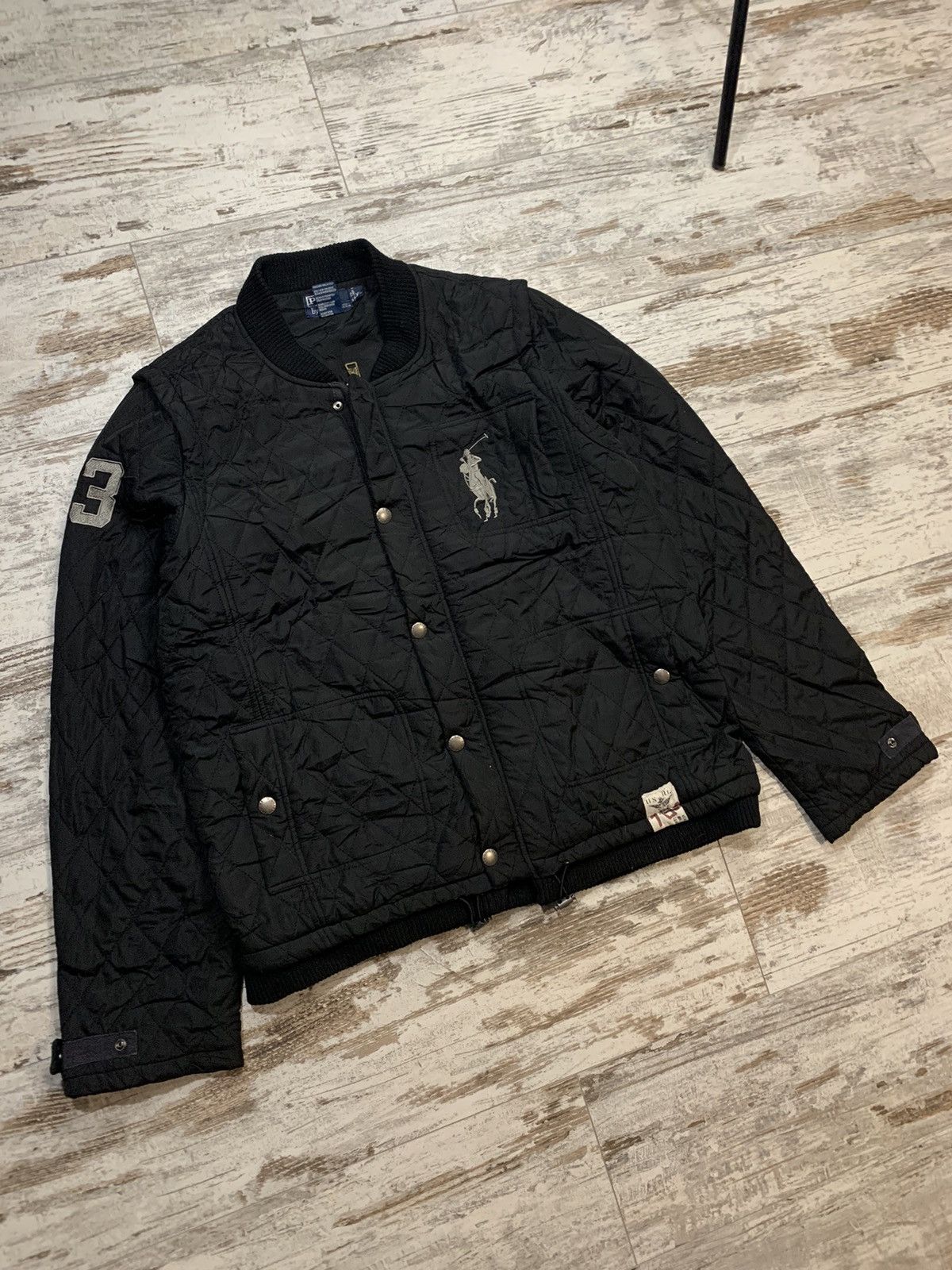 Polo Ralph Lauren Vintage Bomber Big Logo Down Jacket Wall Mounted Artificial Plants Cone Shaped Hanging Baskets For