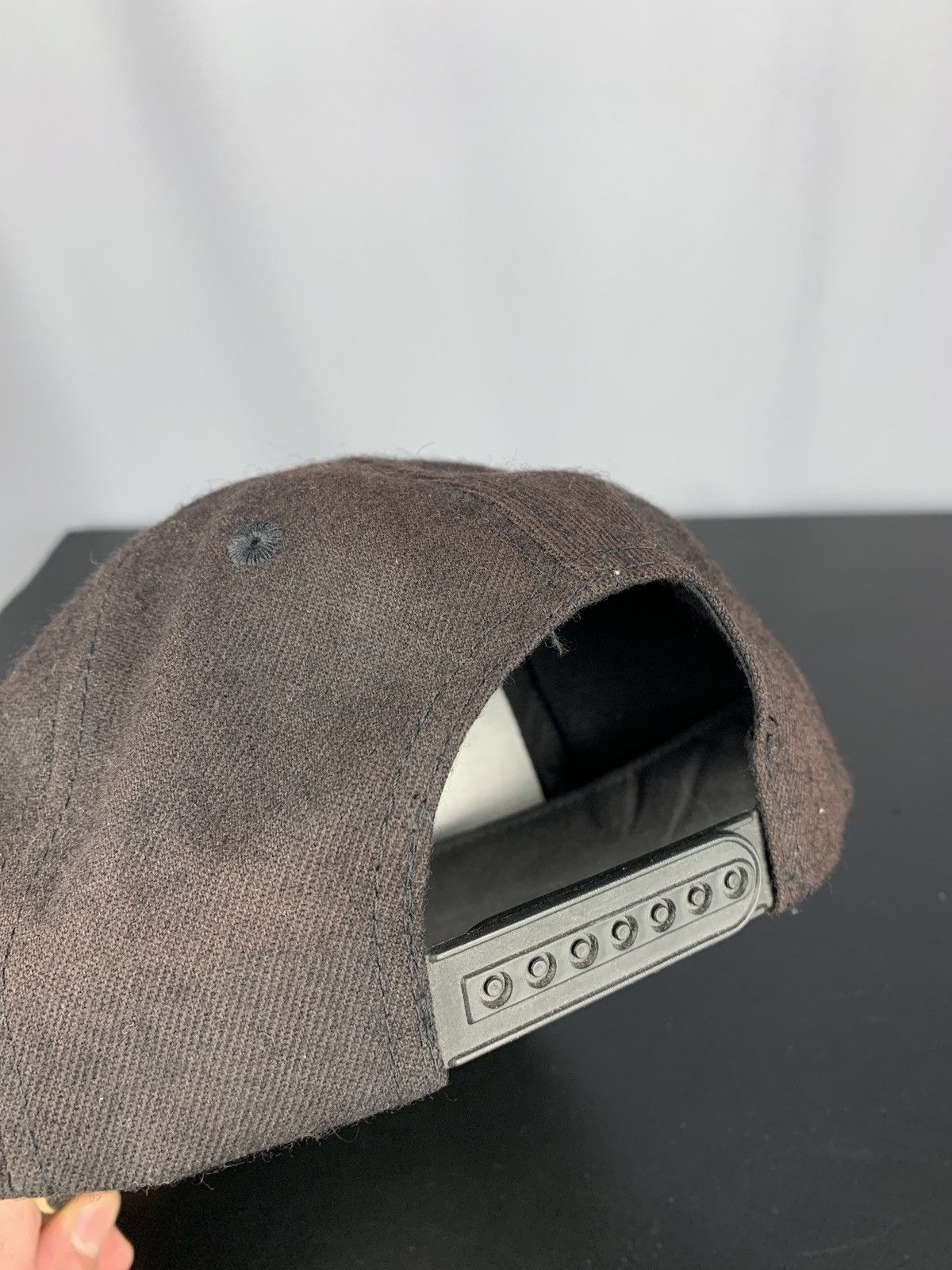 Vintage Vintage Checker Pig Suede Visor Adjustable Cap Size ONE SIZE - 4 Thumbnail