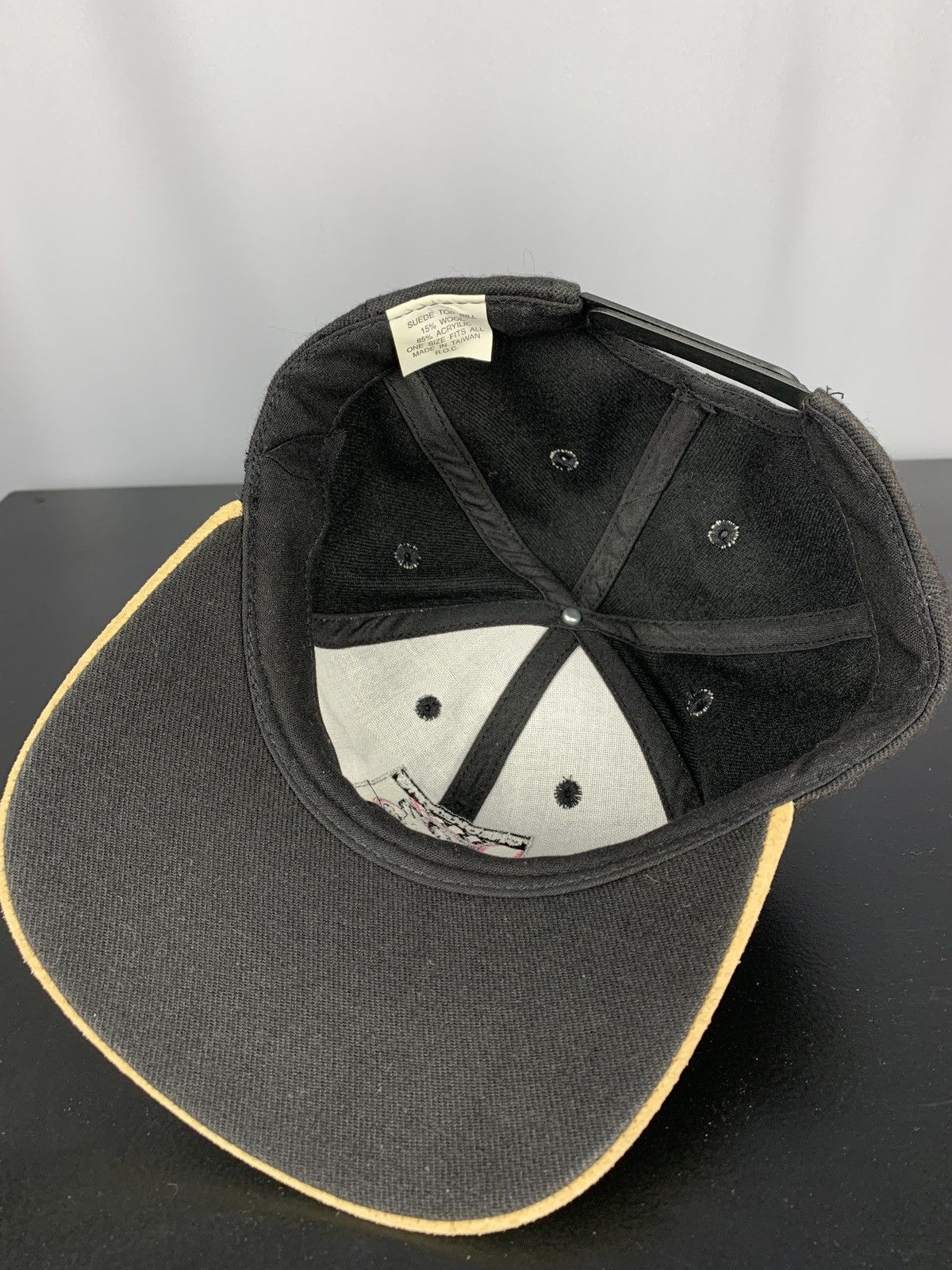 Vintage Vintage Checker Pig Suede Visor Adjustable Cap Size ONE SIZE - 5 Thumbnail