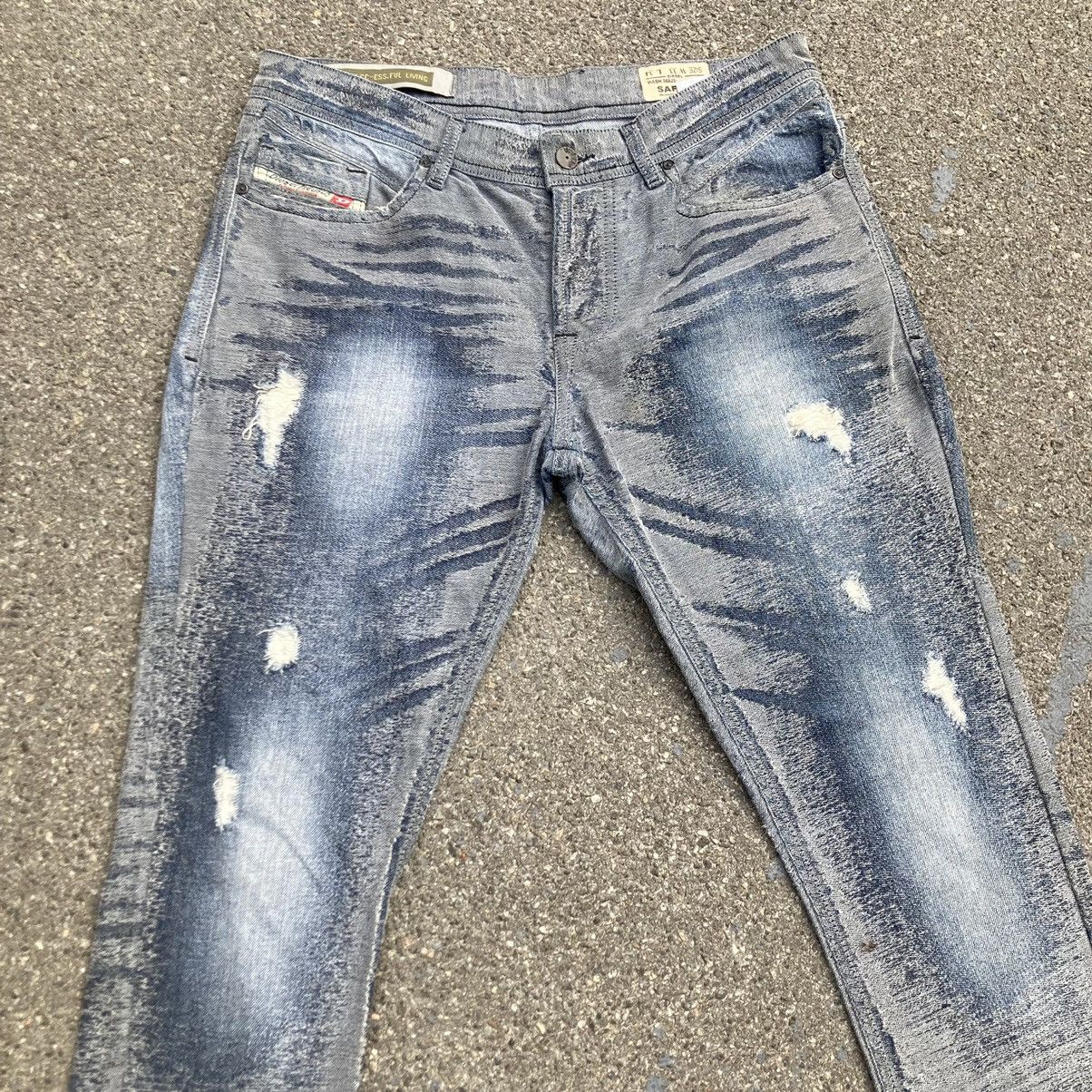 Diesel × Japanese Brand Rare! Diesel 3D Safado Reg Slim Straight Jeans Made in Italy Size US 33 - 2 Thumbnail