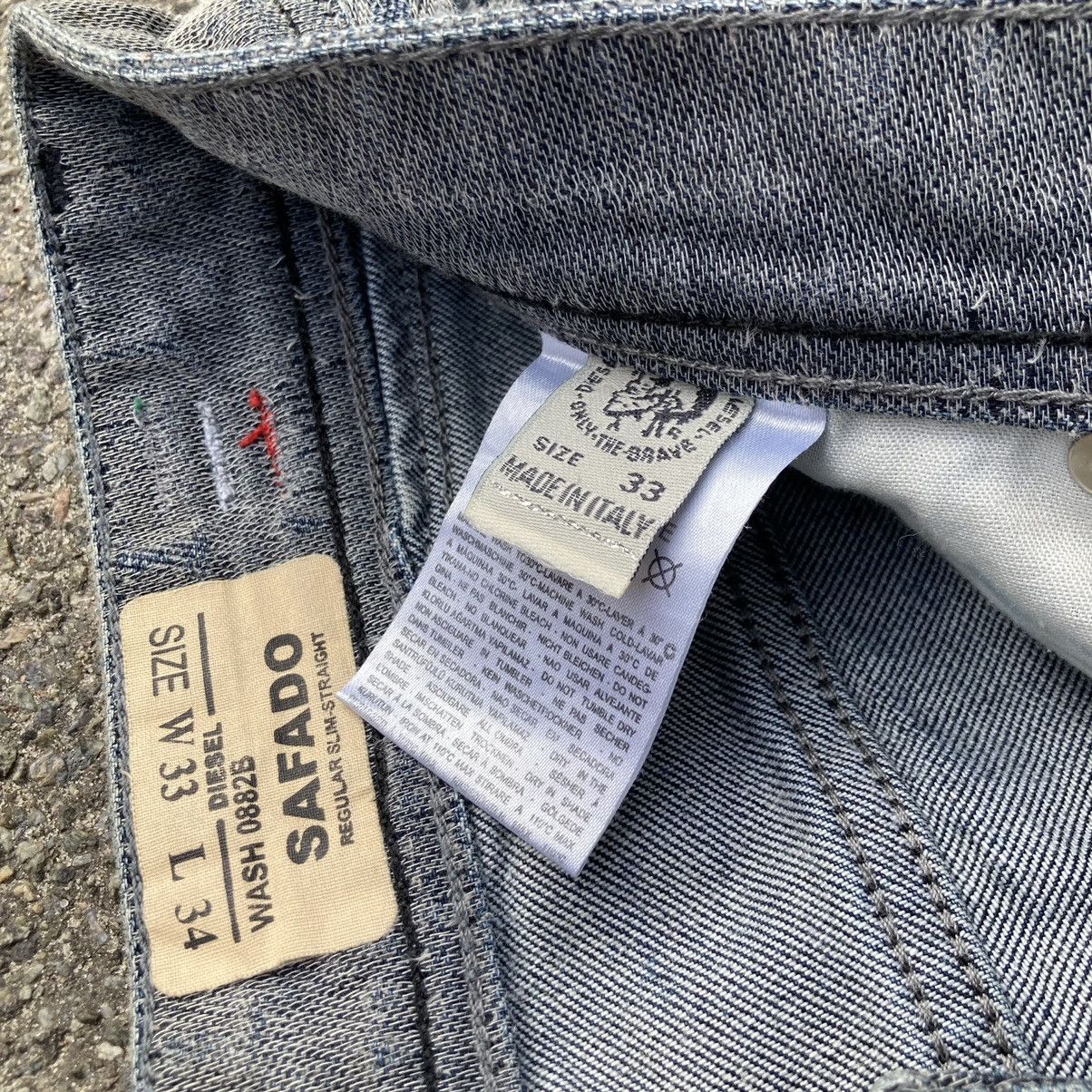 Diesel × Japanese Brand Rare! Diesel 3D Safado Reg Slim Straight Jeans Made in Italy Size US 33 - 12 Thumbnail