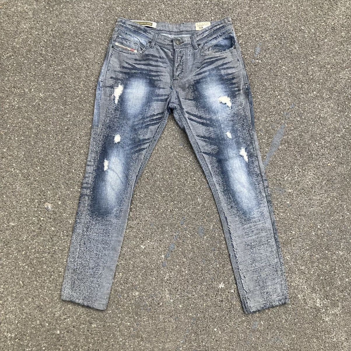 Diesel × Japanese Brand Rare! Diesel 3D Safado Reg Slim Straight Jeans Made in Italy Size US 33 - 1 Thumbnail