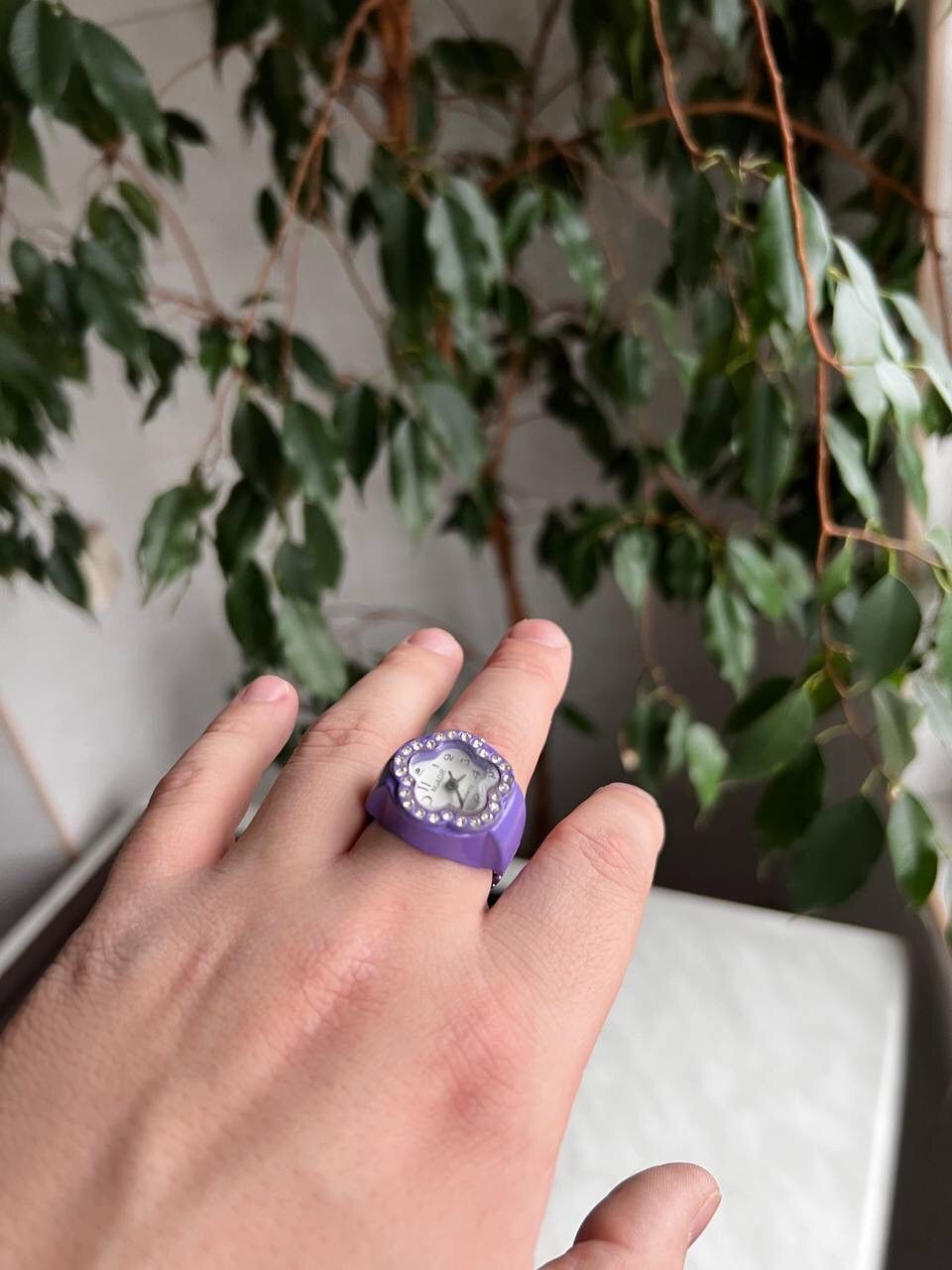 Japanese Brand × Vintage Purple Watch Ring - Adjustable Futuristic Japanes style mini Size ONE SIZE - 5 Thumbnail