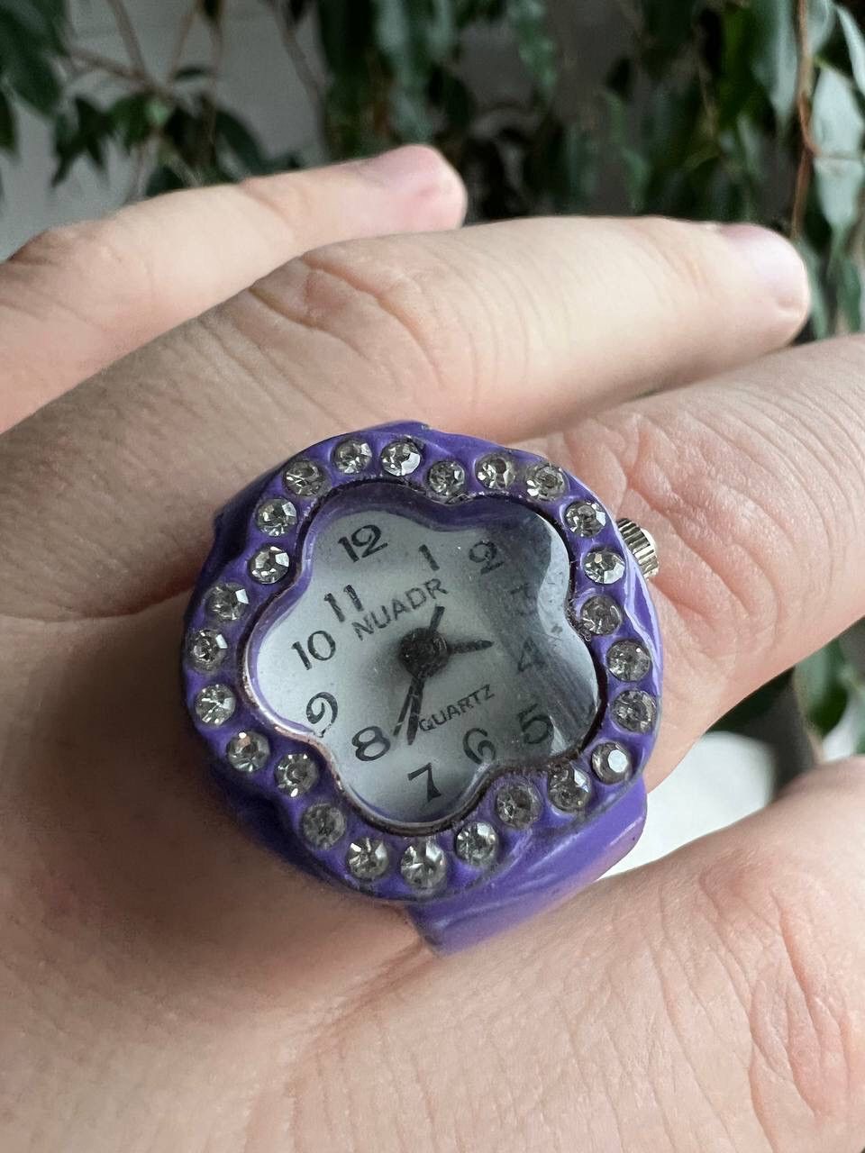 Japanese Brand × Vintage Purple Watch Ring - Adjustable Futuristic Japanes style mini Size ONE SIZE - 3 Thumbnail