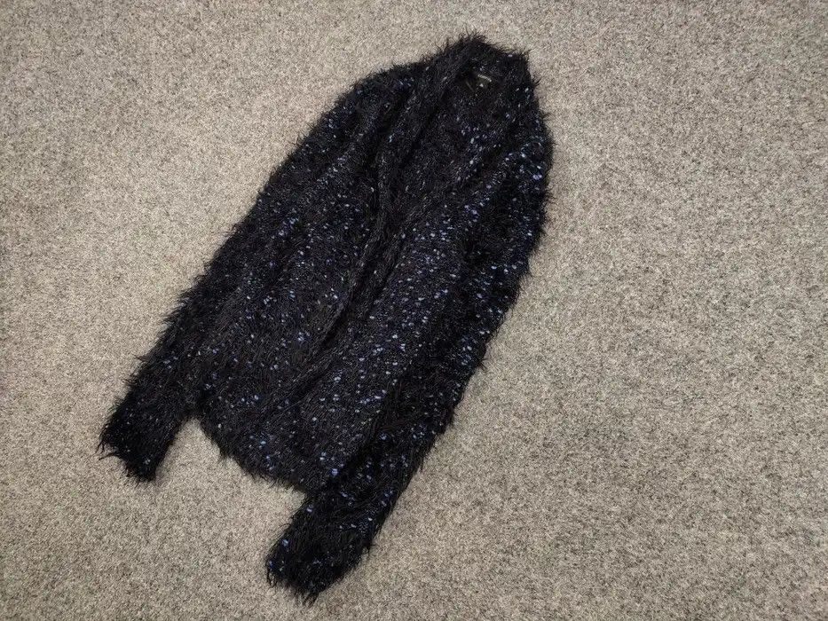 Japanese Brand Vintage 90's Japanese Cardigan Mohair Style Fuzzy Sweater Size M / US 6-8 / IT 42-44 - 2 Thumbnail