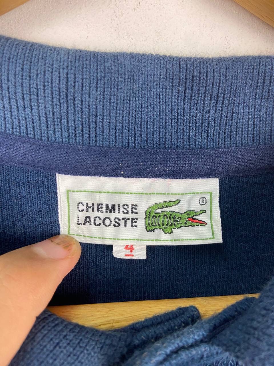 Lacoste × Vintage Vintage Lacoste Sweatshirt Half Button Size US L / EU 52-54 / 3 - 4 Thumbnail
