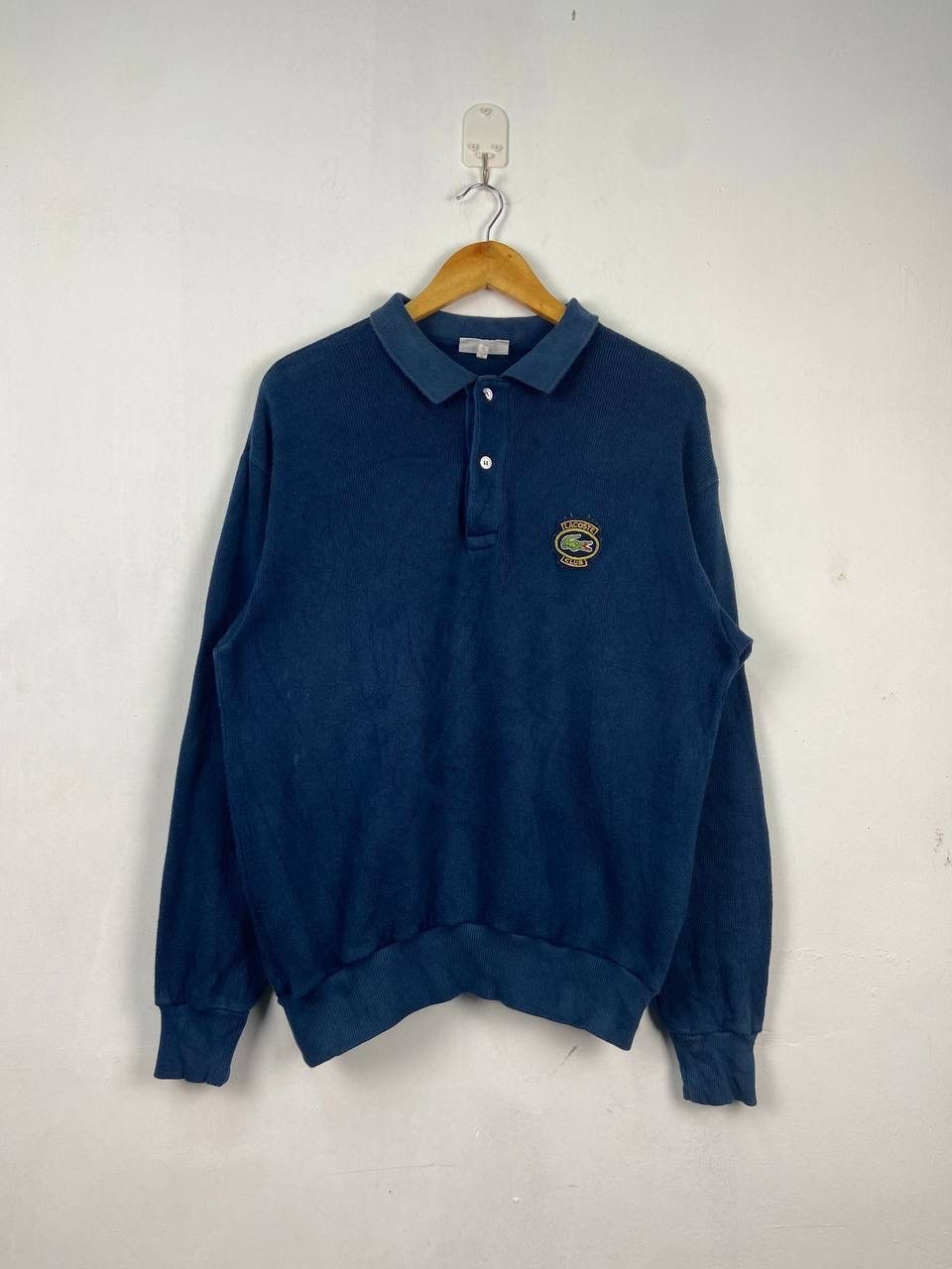 Lacoste × Vintage Vintage Lacoste Sweatshirt Half Button Size US L / EU 52-54 / 3 - 1 Thumbnail